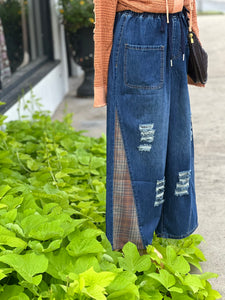 Joyce Denim Distressed Pants