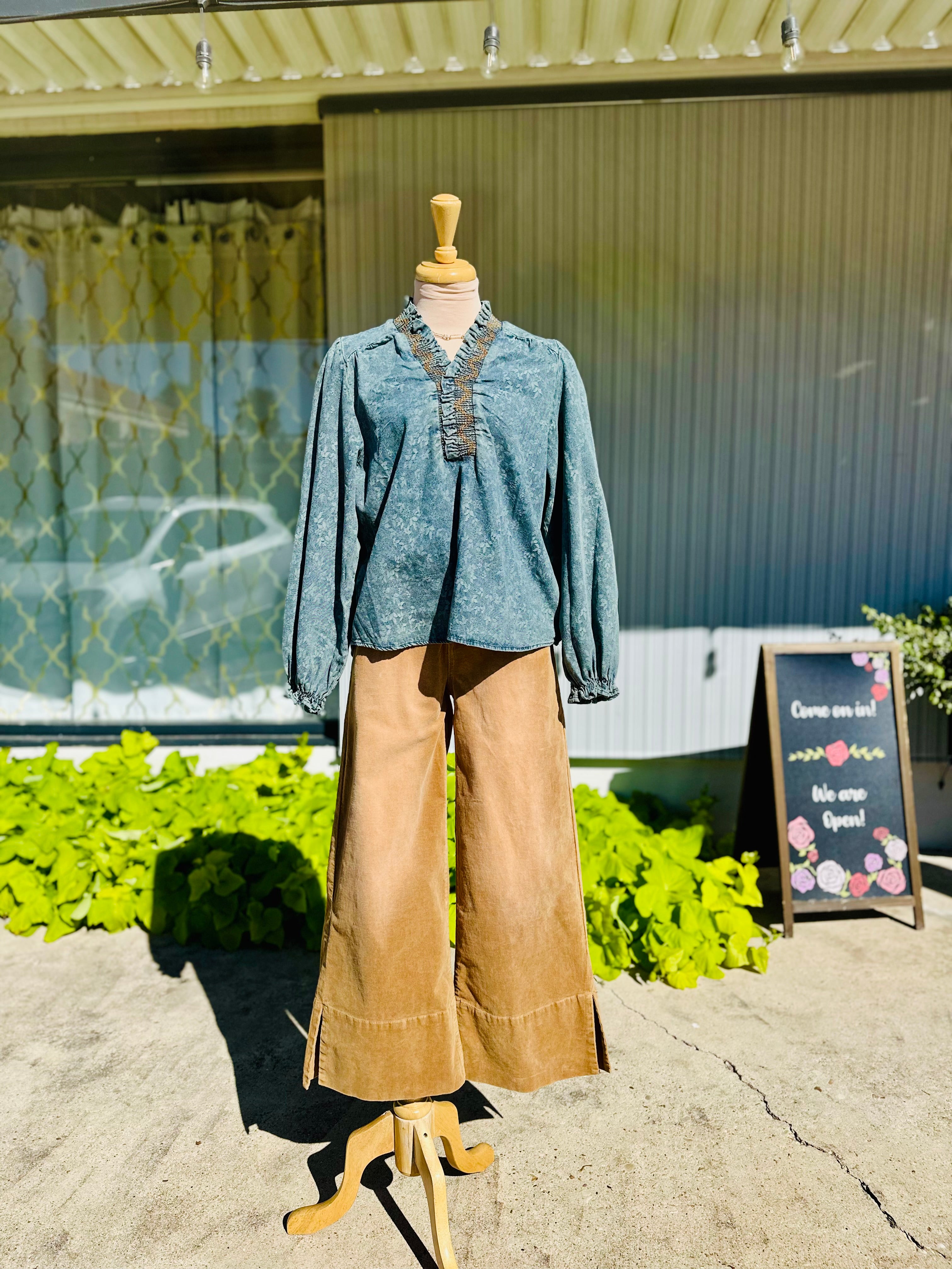 Bridgette Camel Corduroy Pants