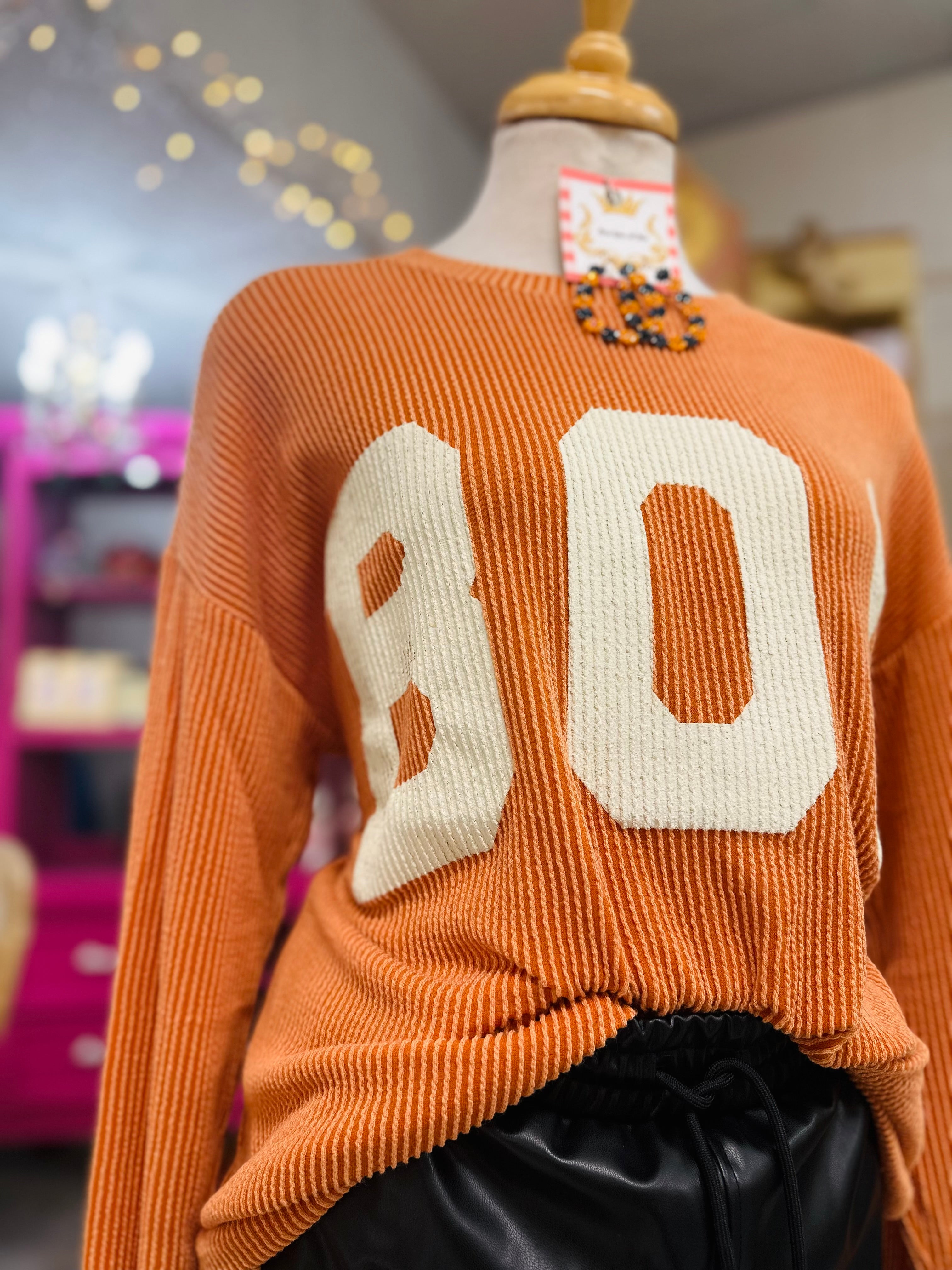 Boo Ribbed Tee