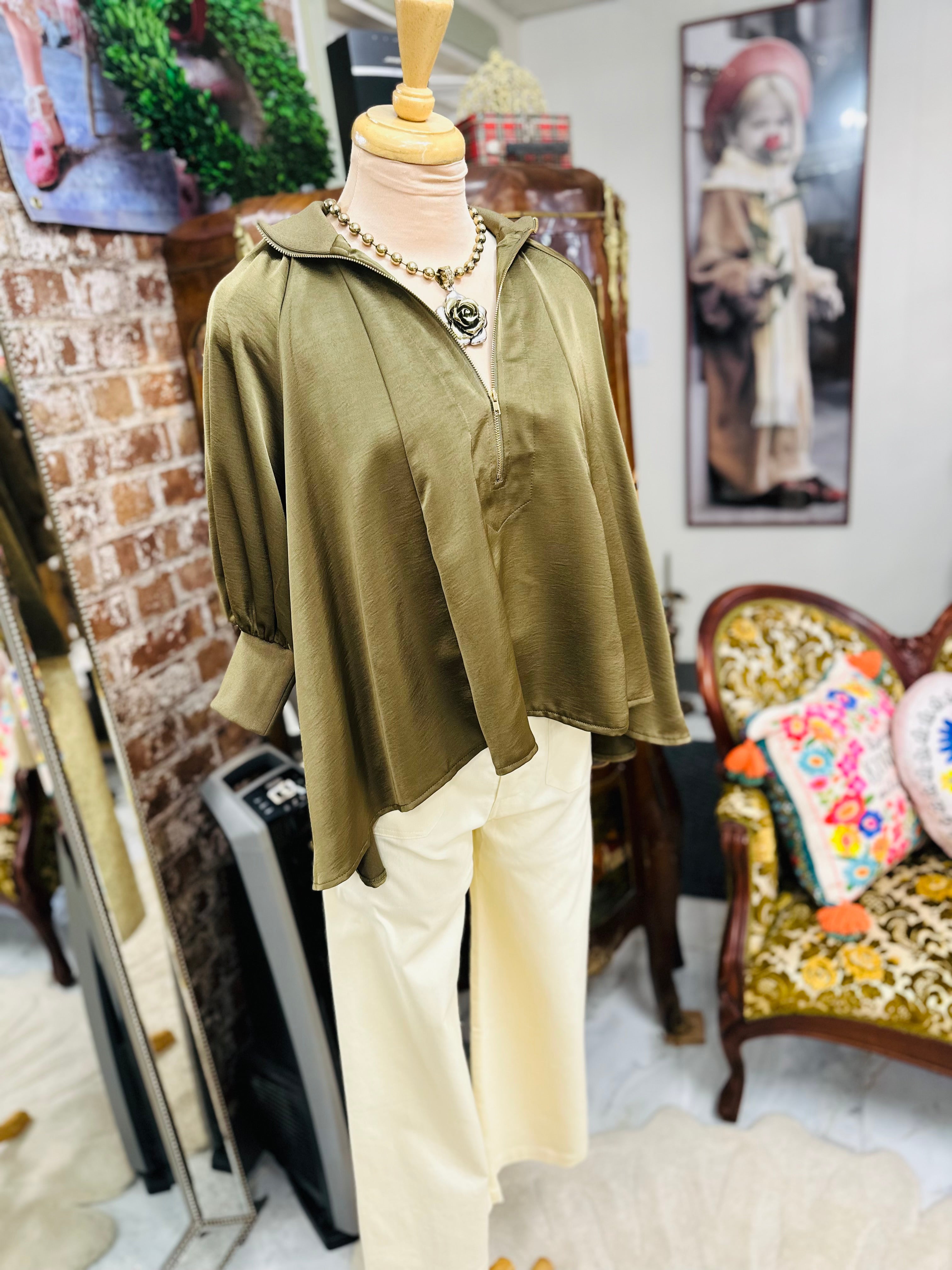 Merindah Olive Top