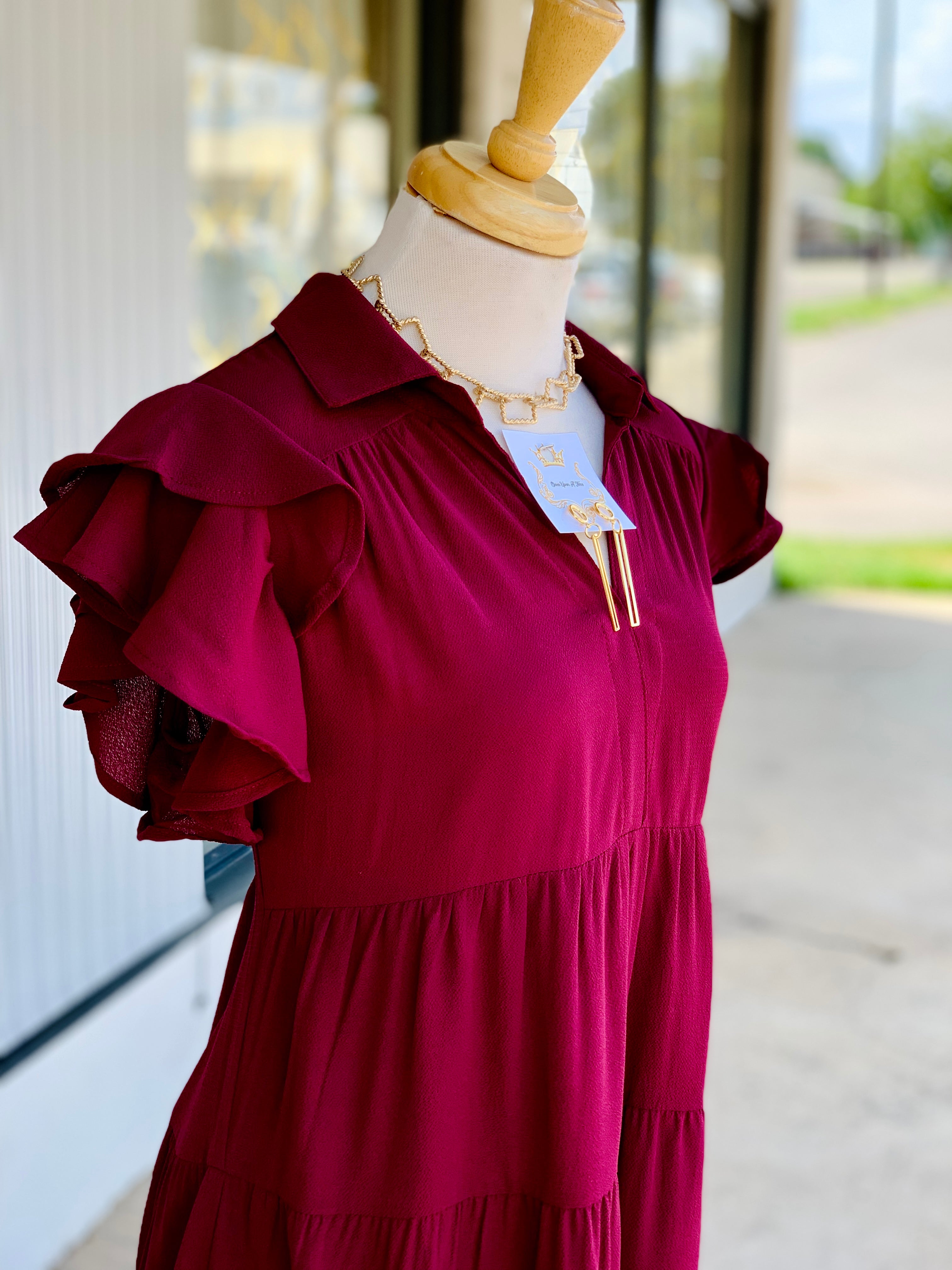 Sophia Plum Dress