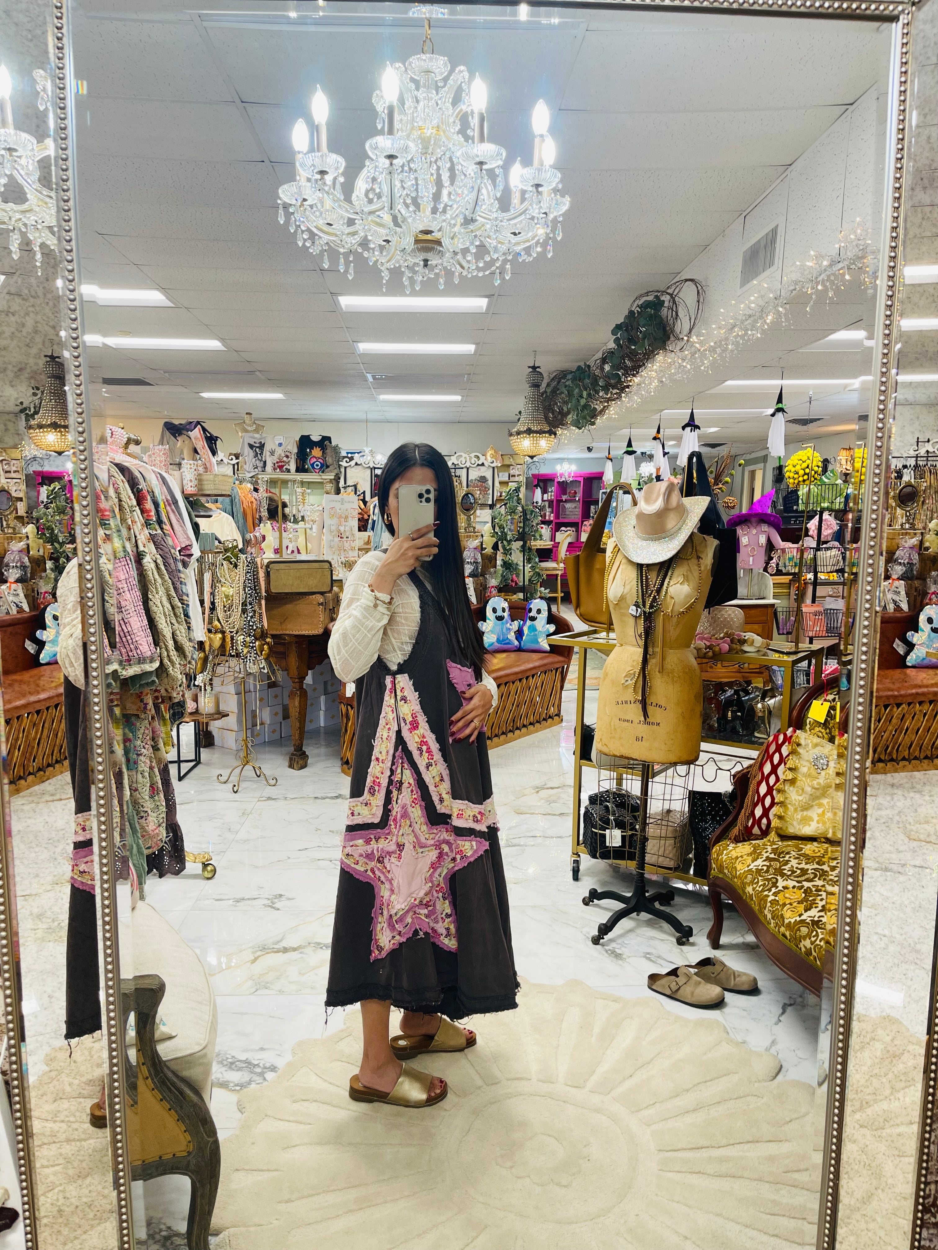 Star Patchwork Overalls