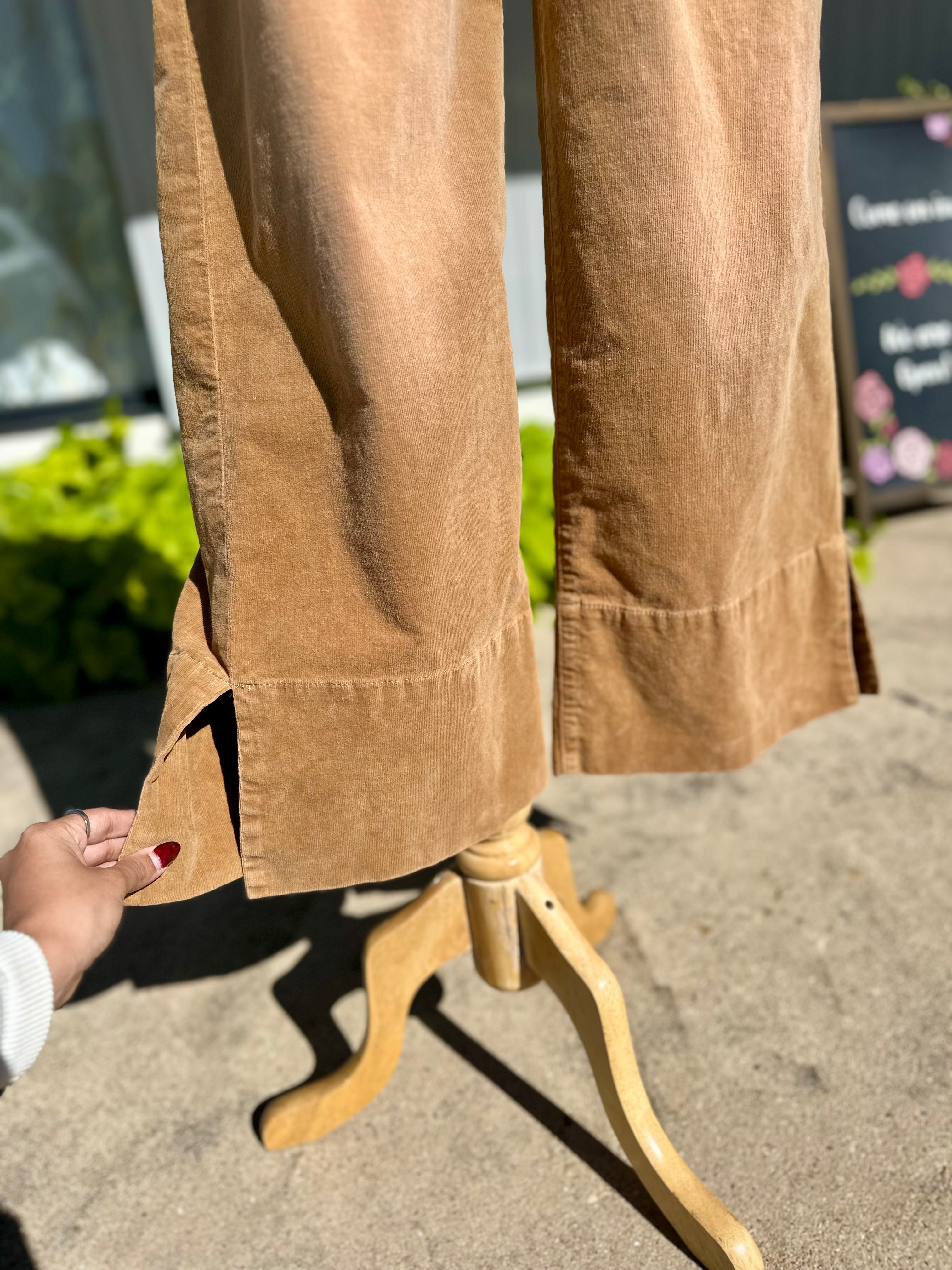 Bridgette Camel Corduroy Pants
