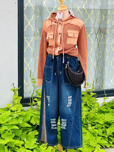 Joyce Denim Distressed Pants
