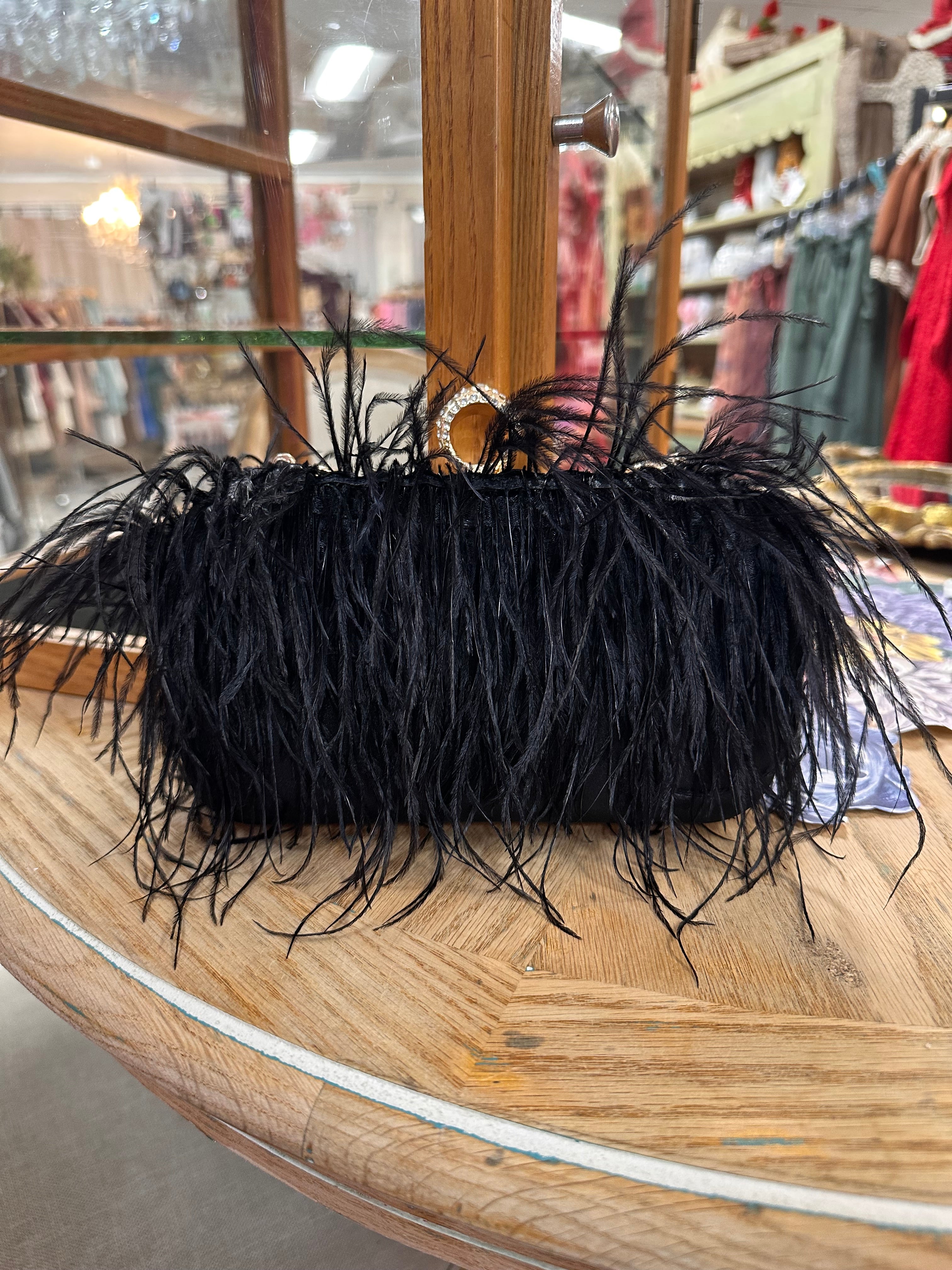 Feather Evening Clutch