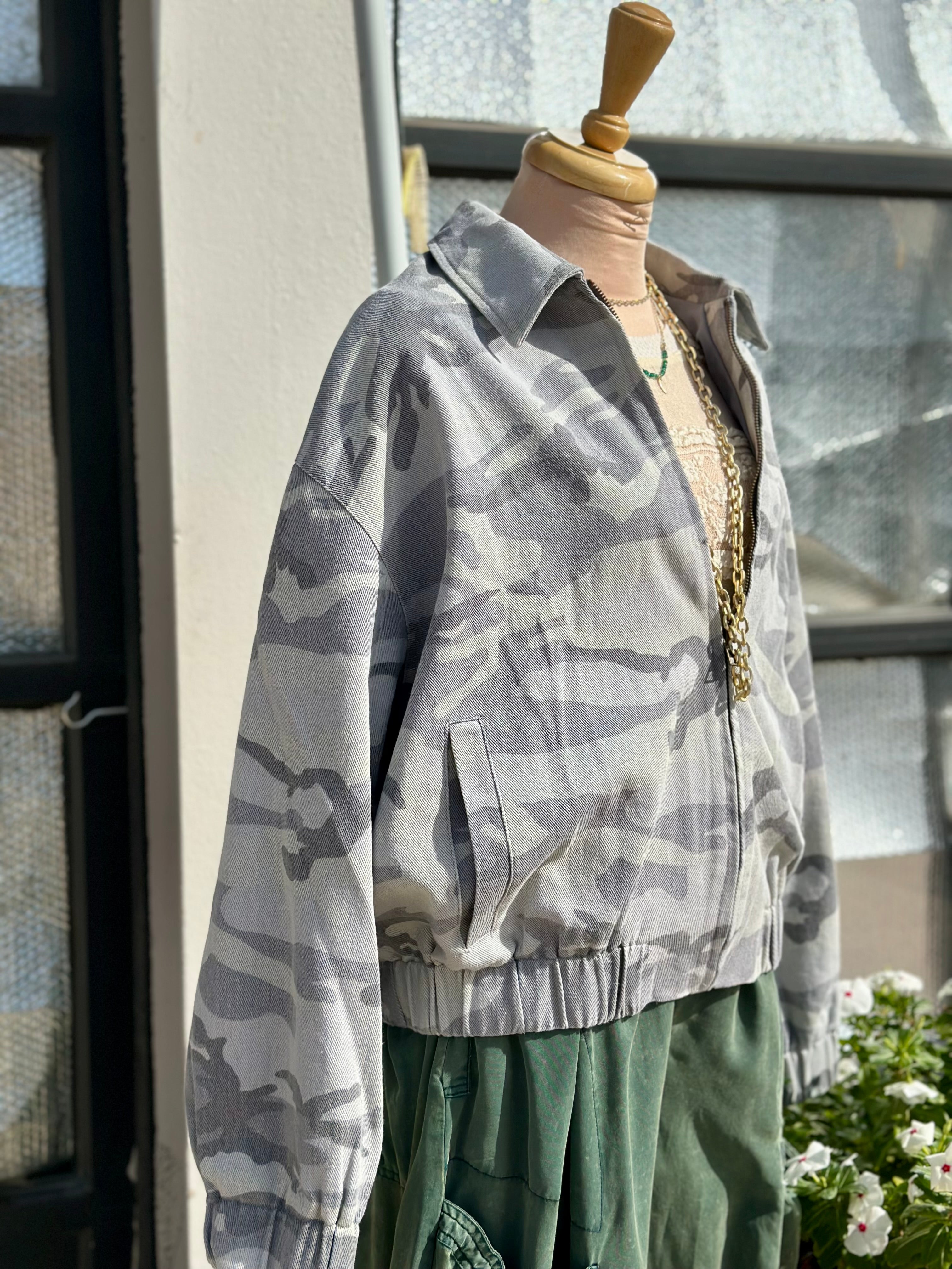 Lucy Camo Bomber Jacket