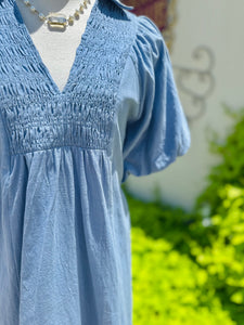 Leslie Blue Midi Dress