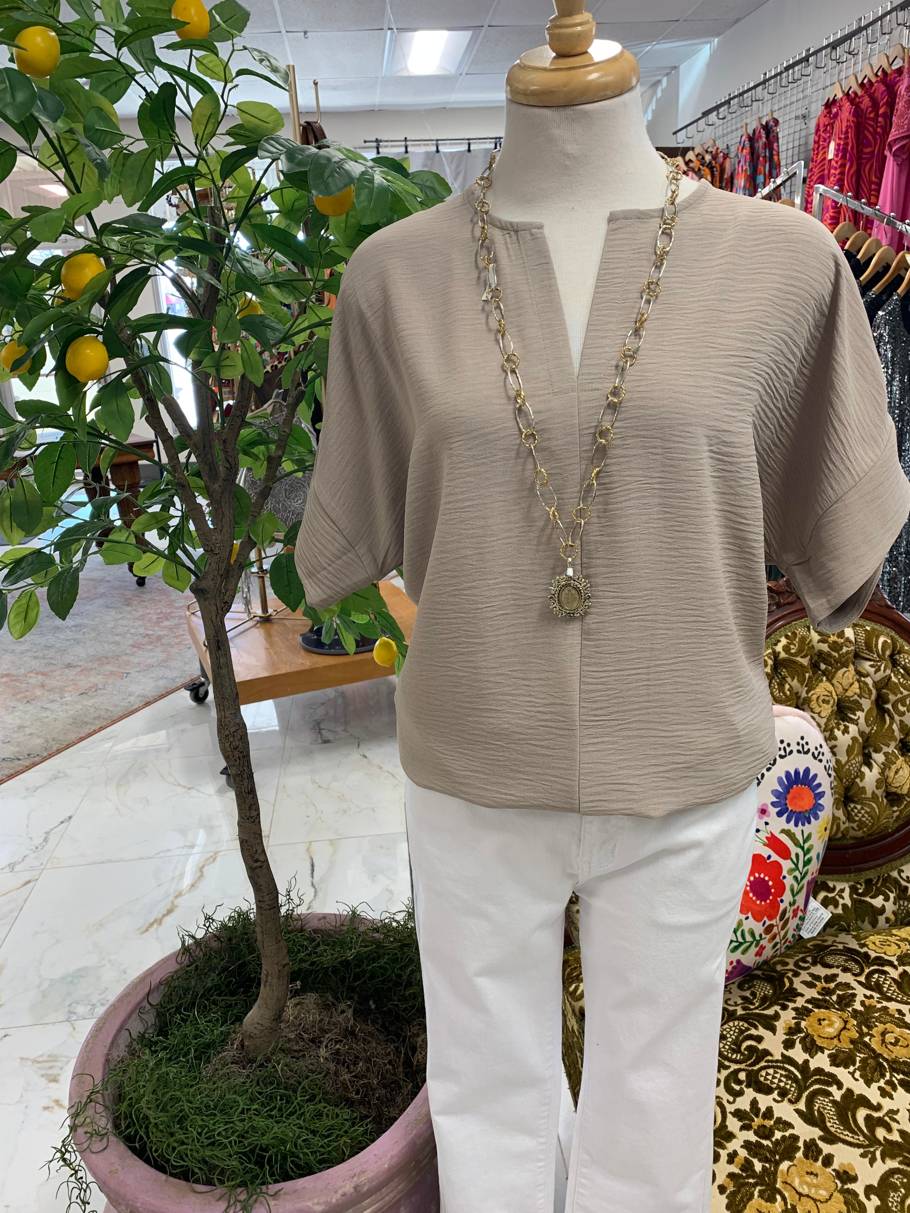 Dixie Light Mocha Top