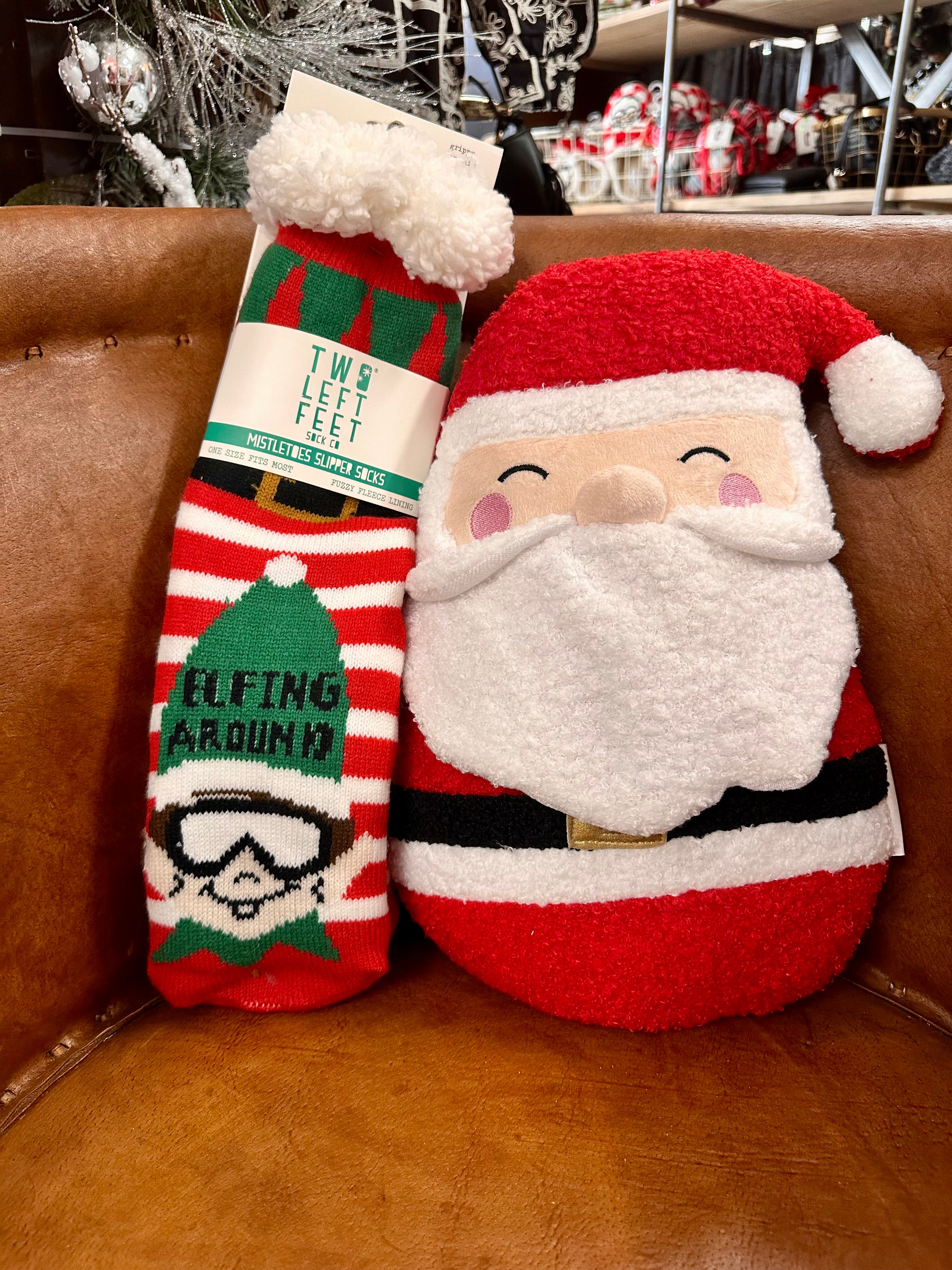 Elfin Around Slipper Socks