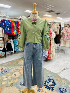 Stripe Olive Top