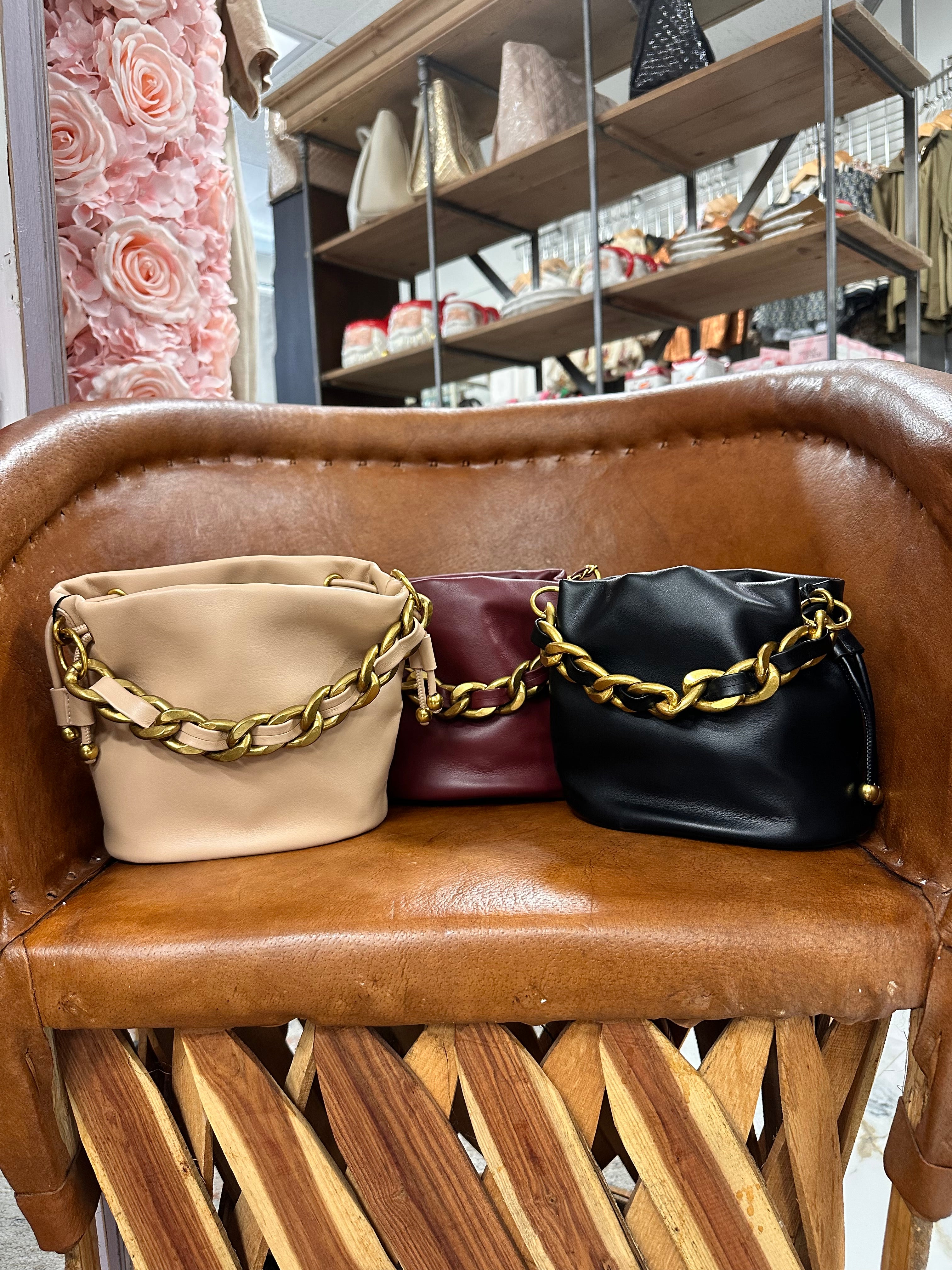 Chain&Leather Bag