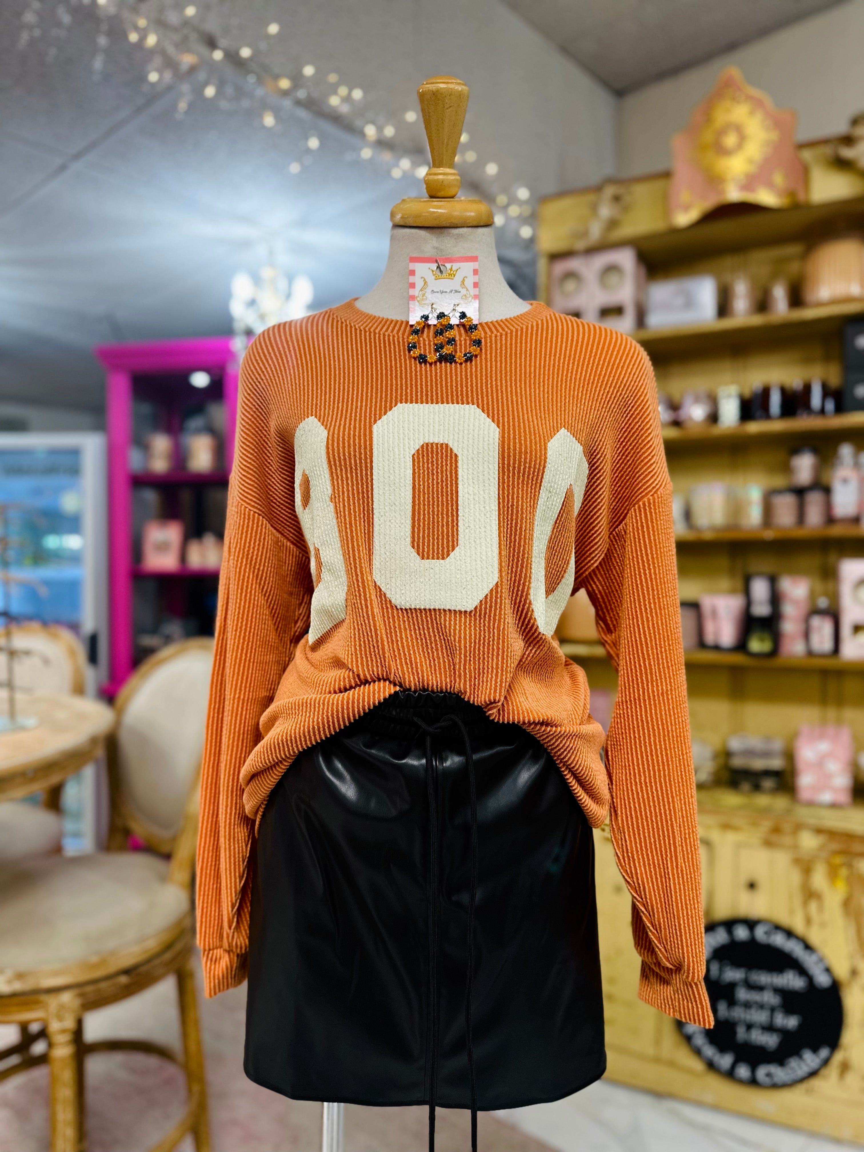 Boo Ribbed Tee