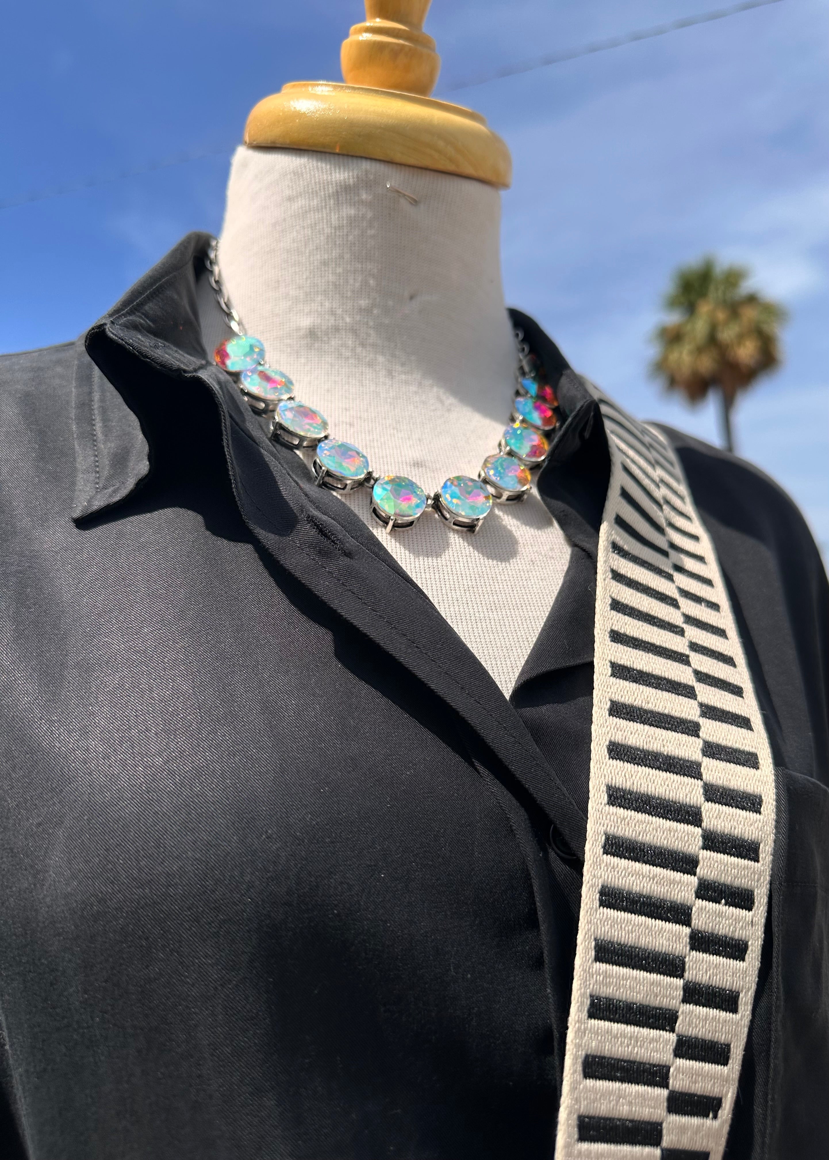 Poppy Black Top