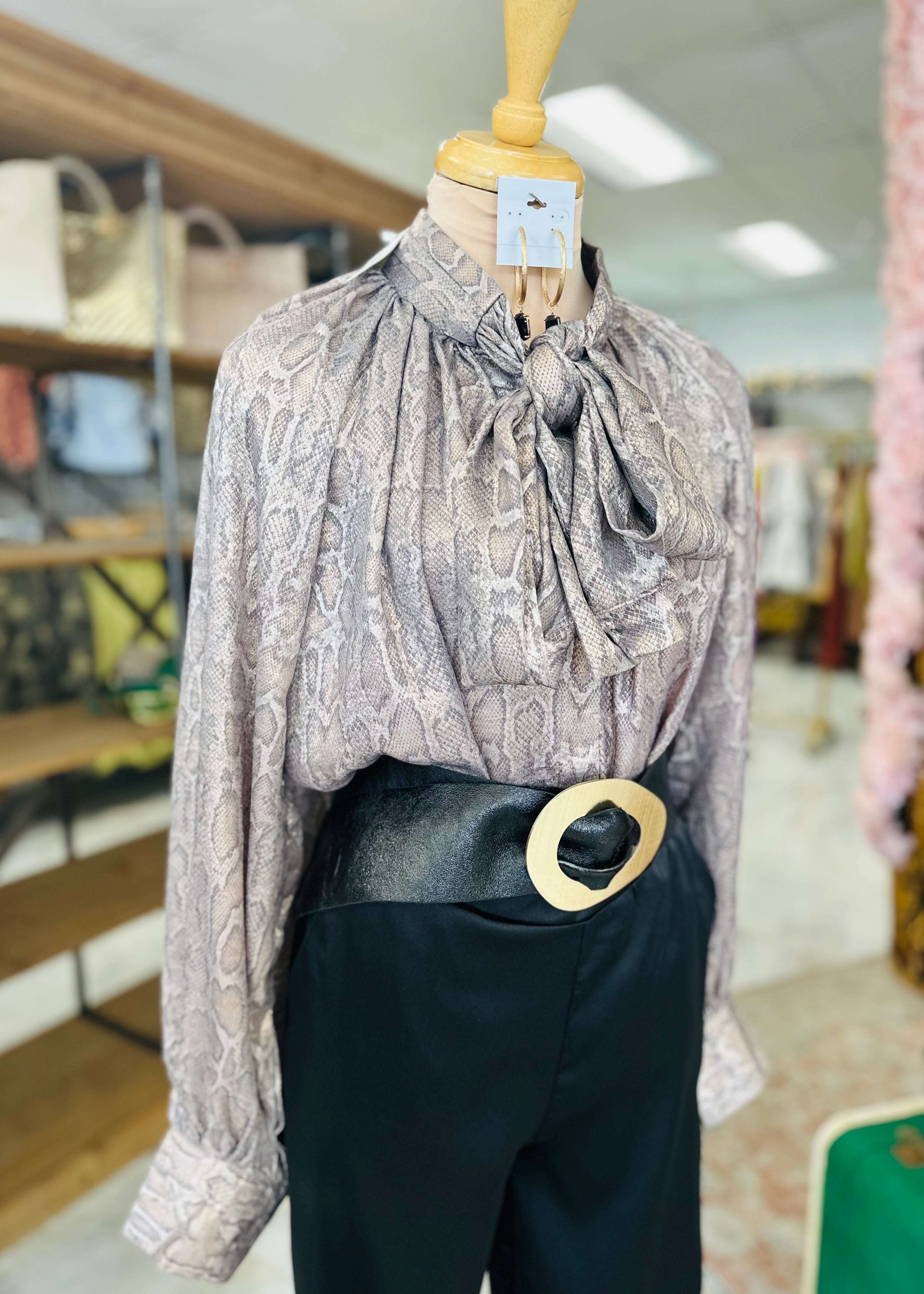 Lexi Charcoal Top