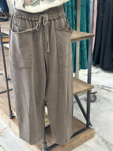 Terry Mocha Pants