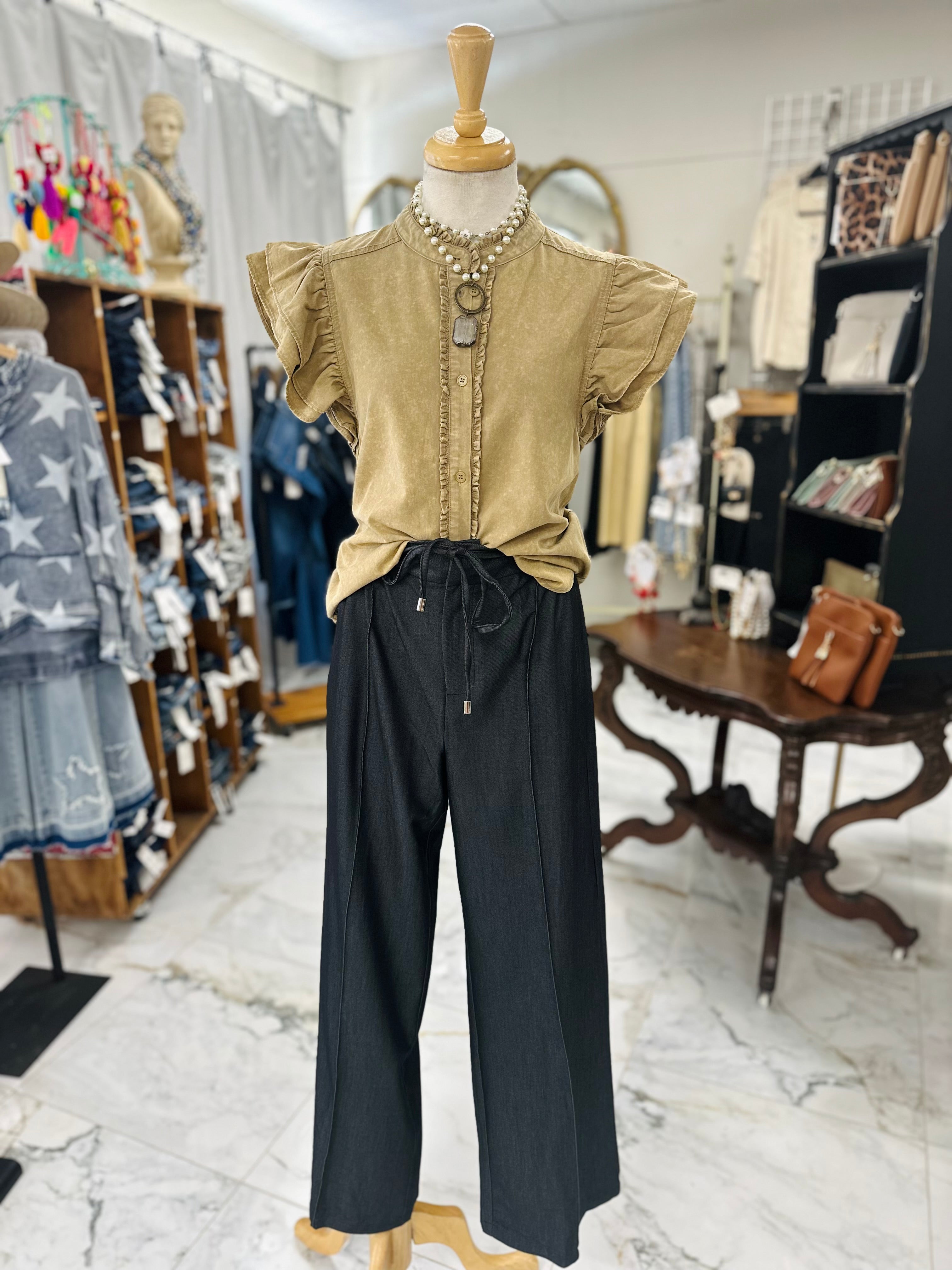 Draw Yourself Denim Black Bottom