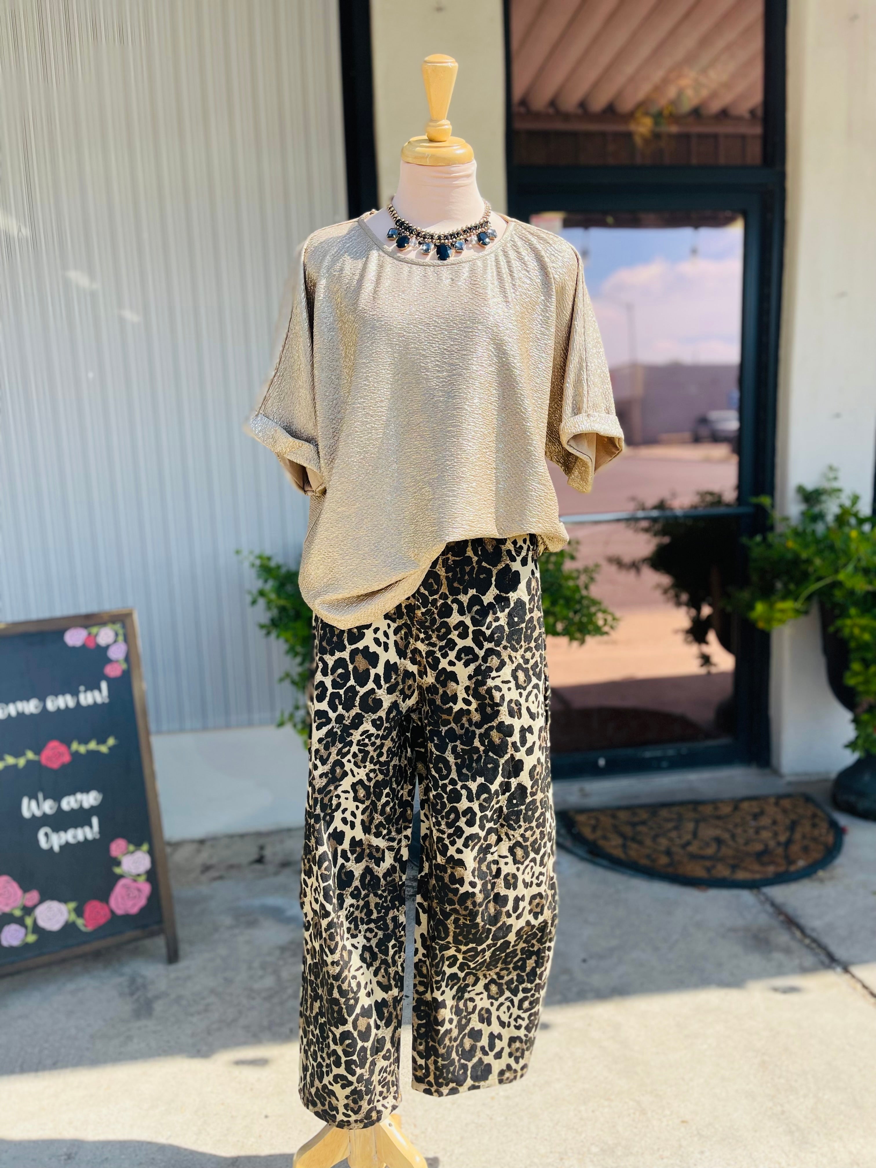 Barbara Leopard Jeans