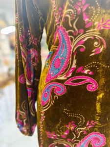 Golden Velvet Dress