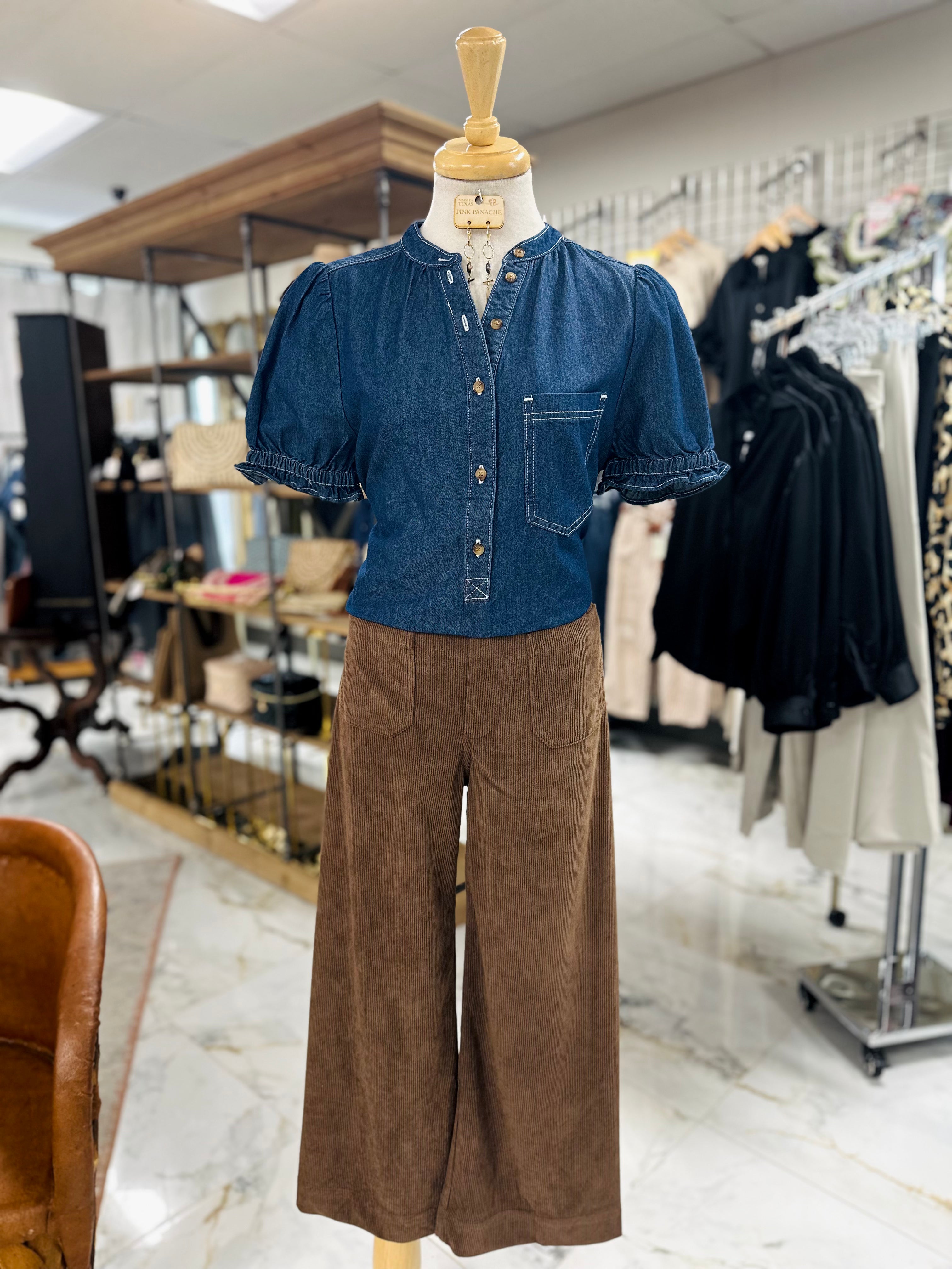 Denim Colorado Top