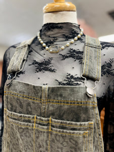 Animal Print Overalls