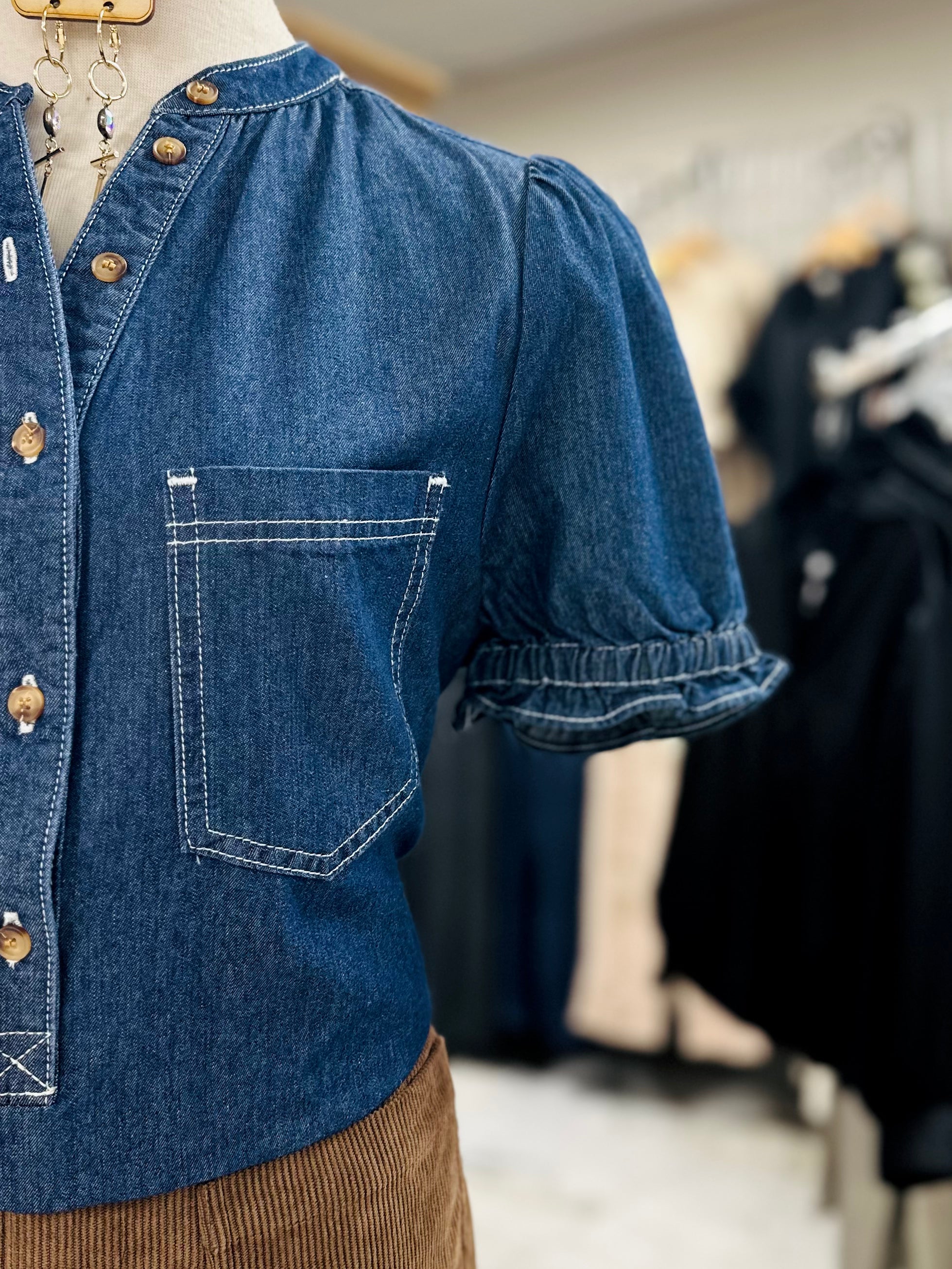 Denim Colorado Top