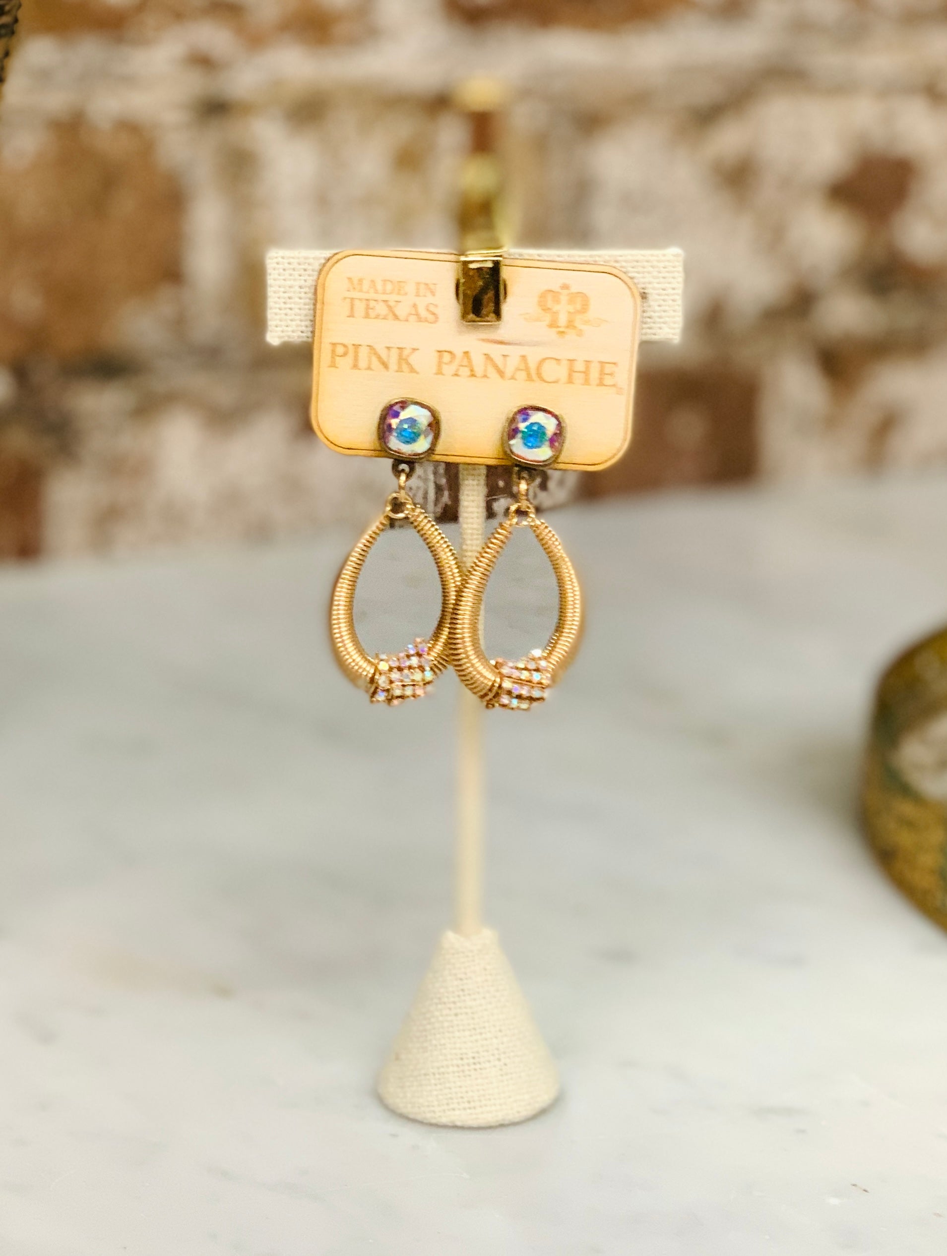 Gold Tear Drop Earring