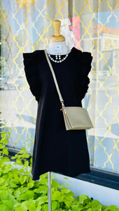 Blanche Black Statement Dress