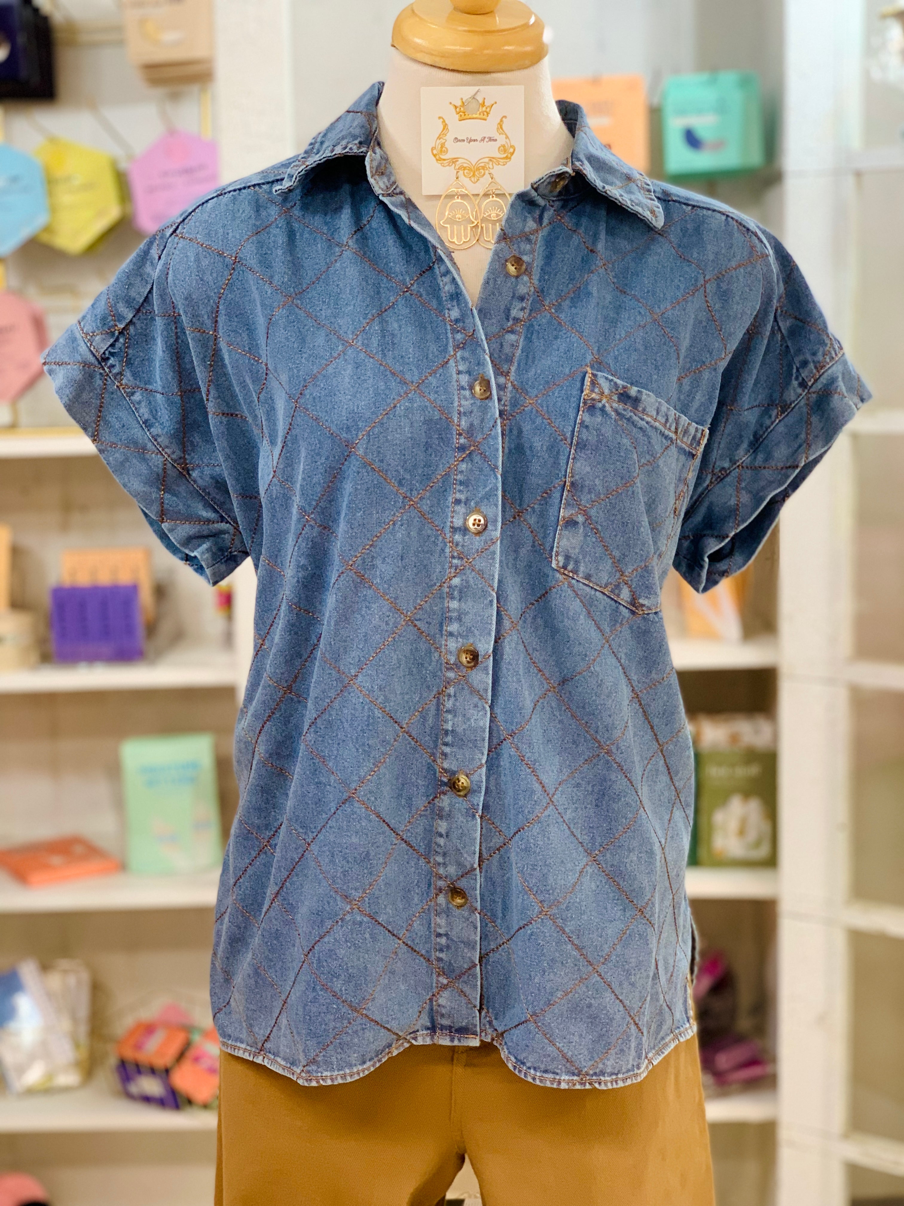 Danika Denim Blouse