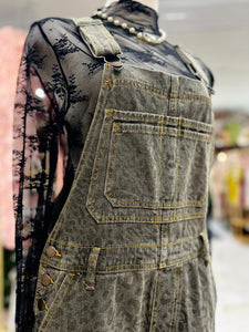 Animal Print Overalls