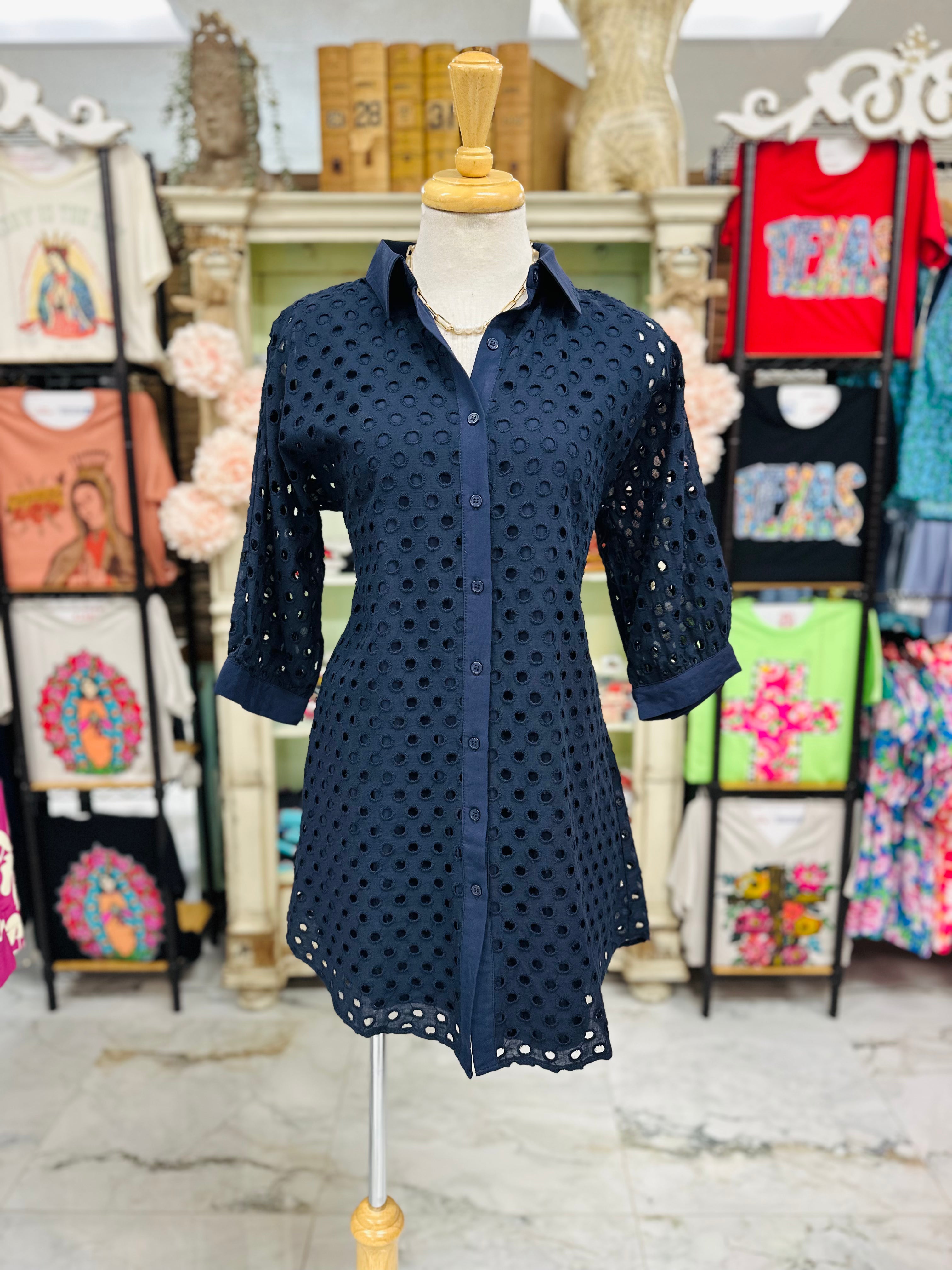Tatiana Navy Dress