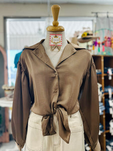 Odie Mocha Top