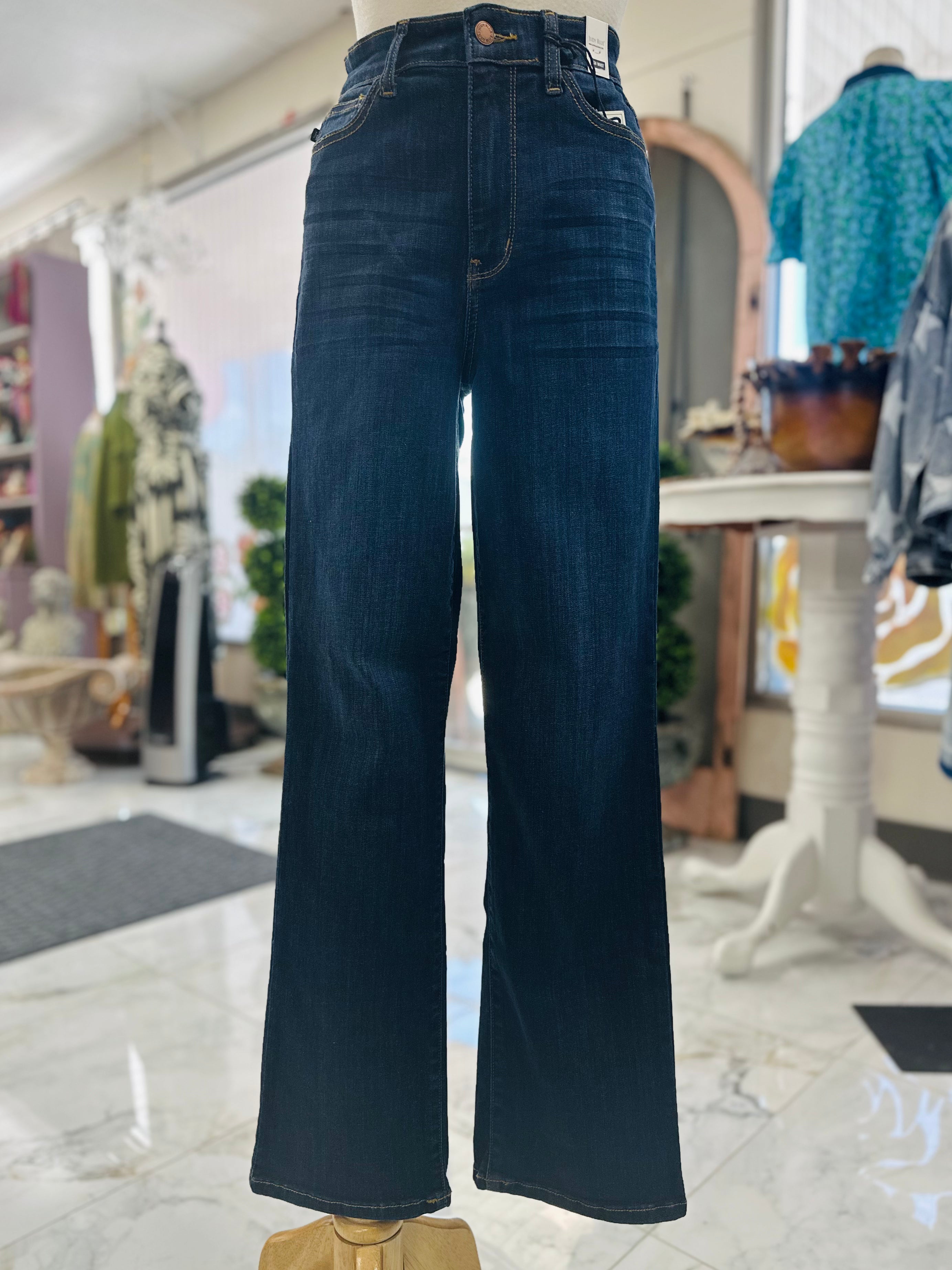 Dark High Waist Jeans#5