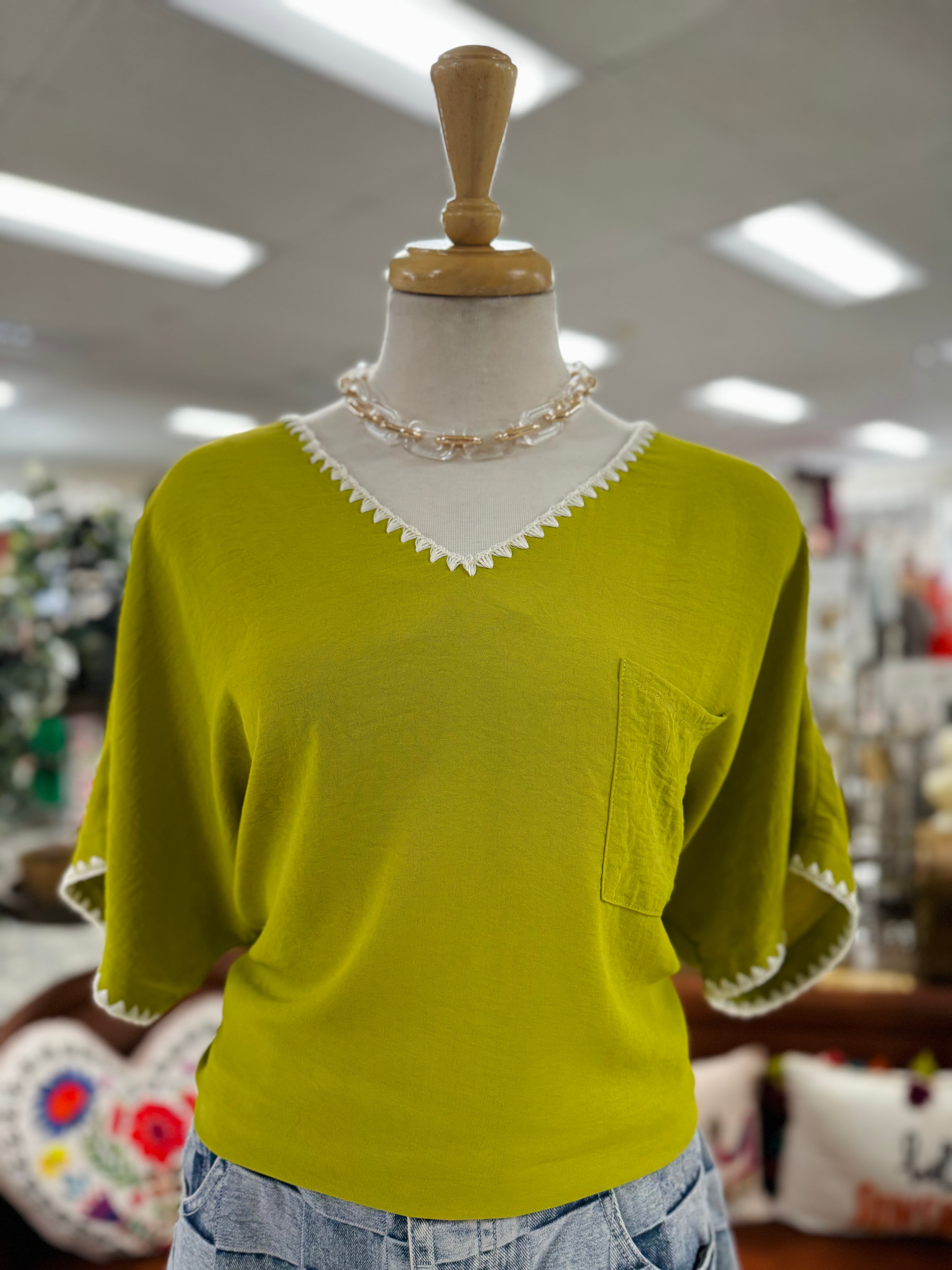 Shasah Green Top