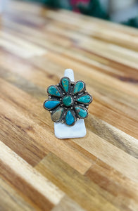 Turquoise Floret Ring