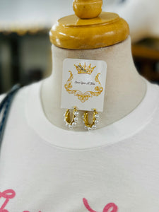 Pearl Hoop Earrings