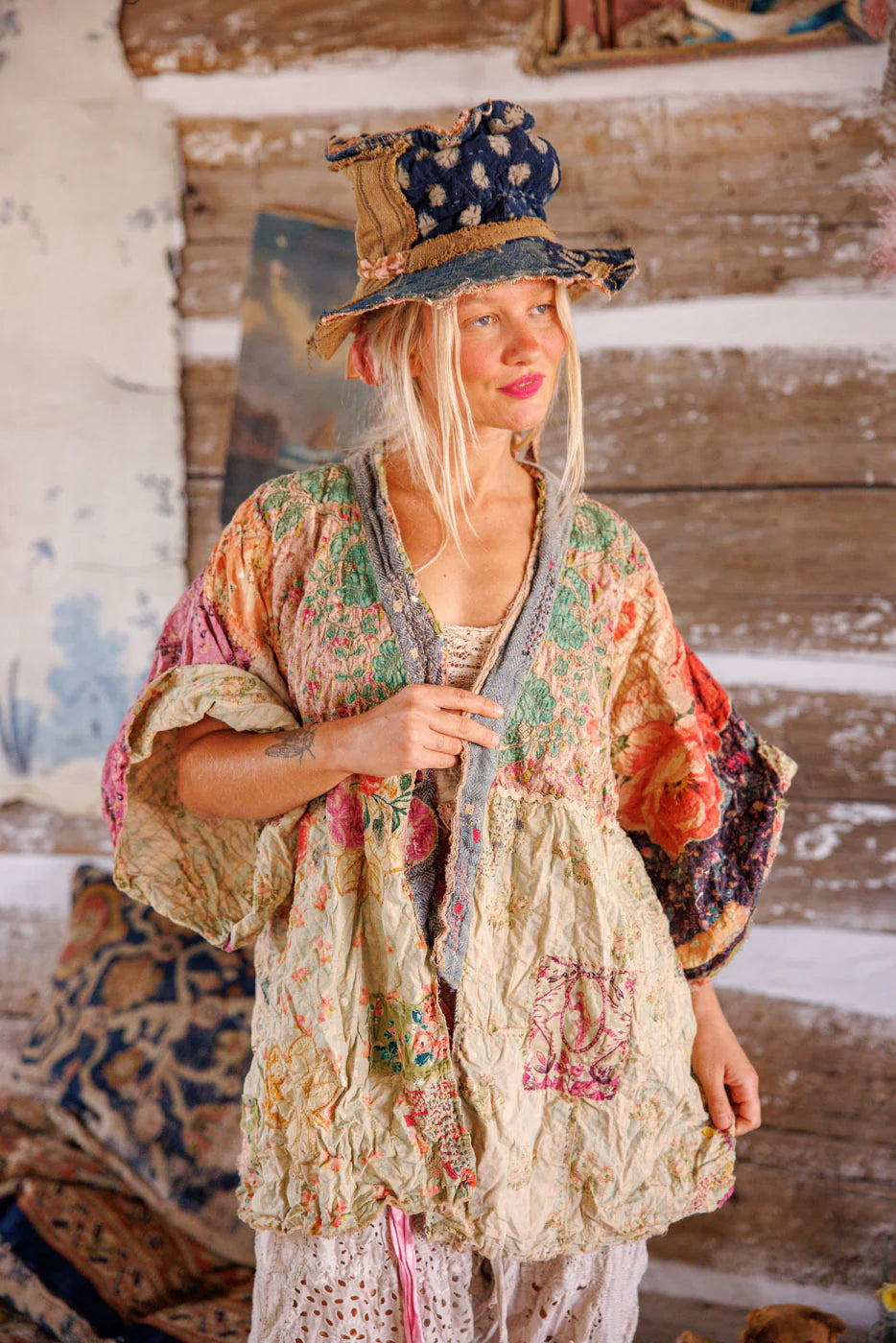 Piecewise Crop Dashi Kimono