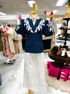 Adina Navy Top