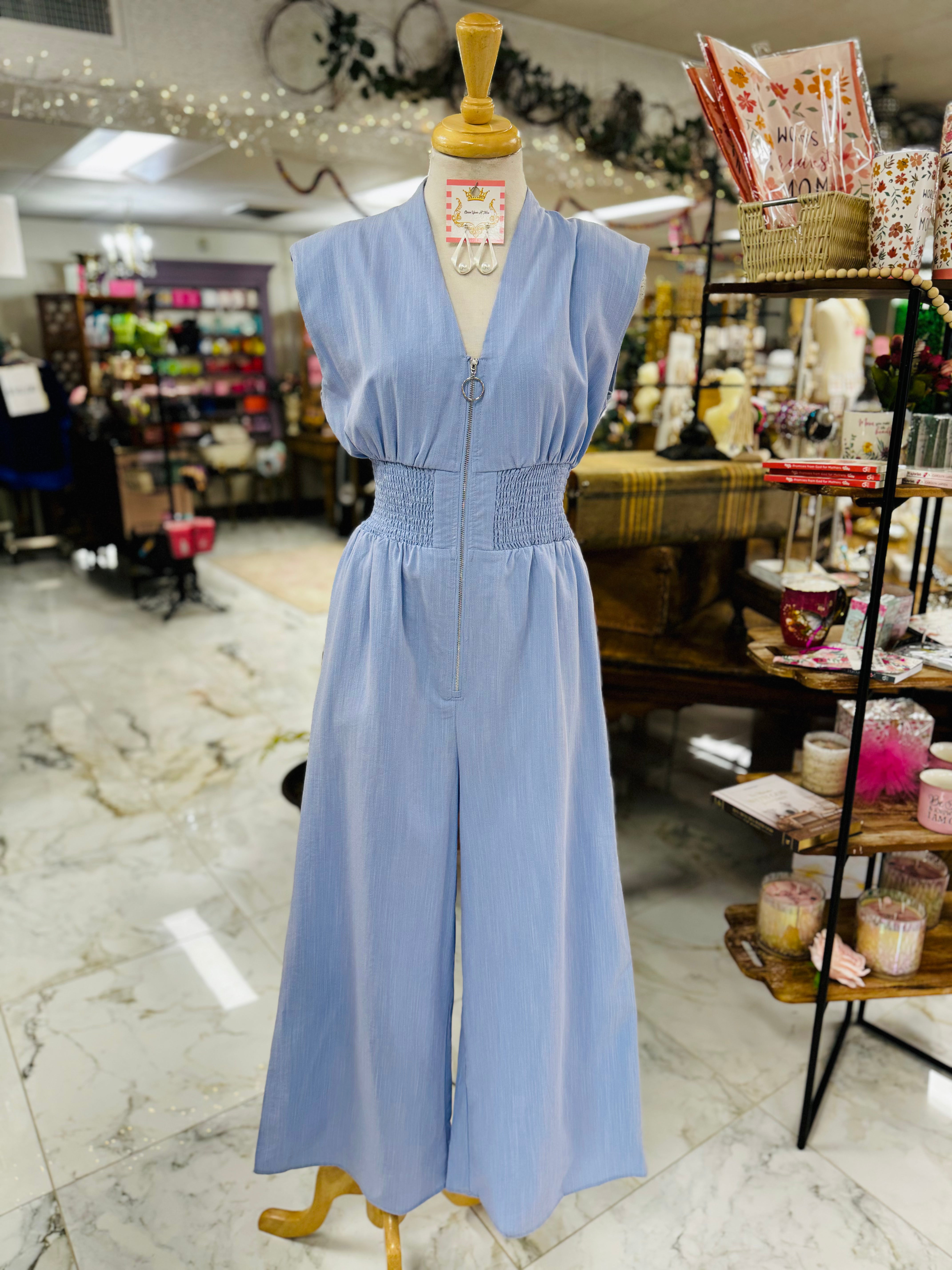Kate Chambray Jumpsuit