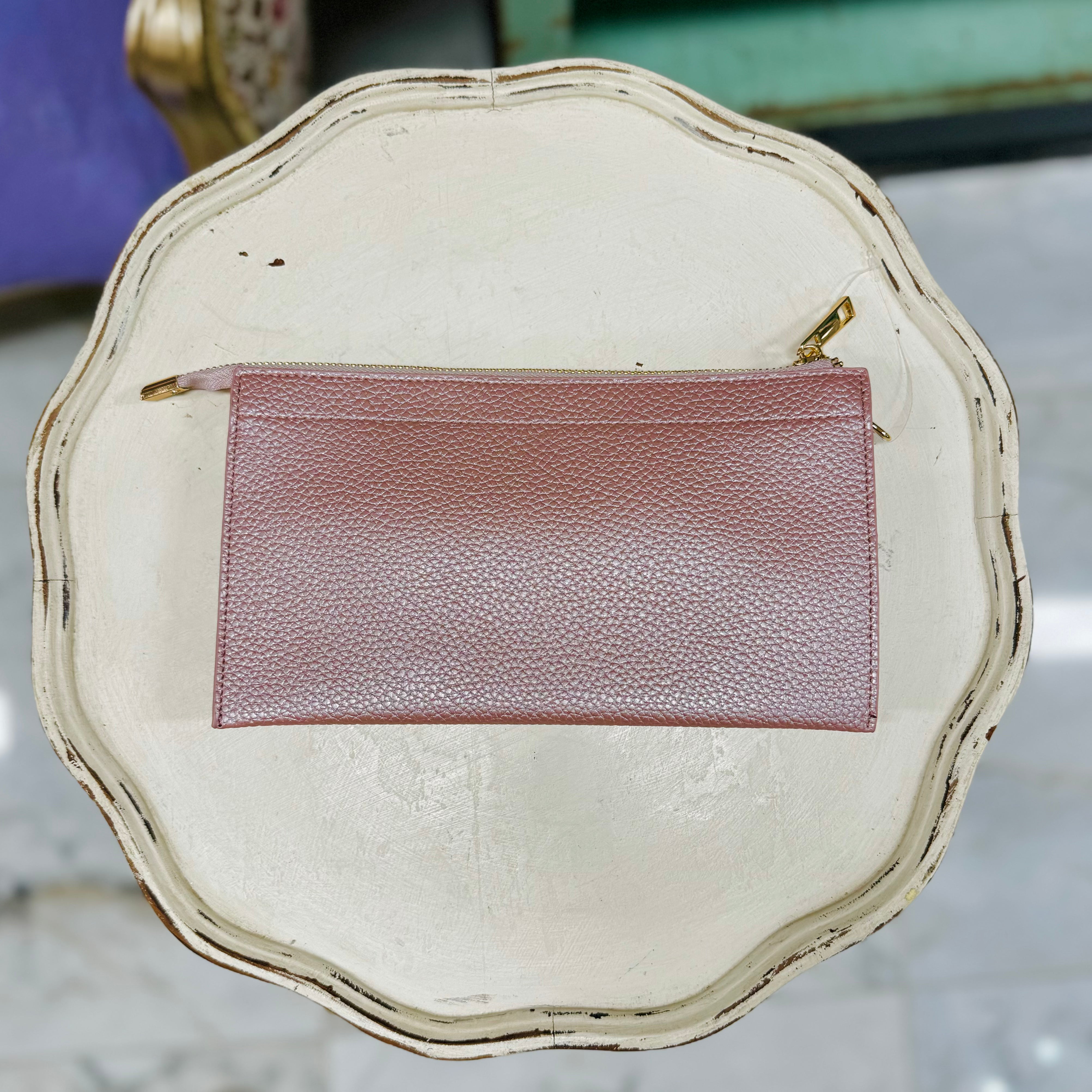 Zelda Leather Clutch
