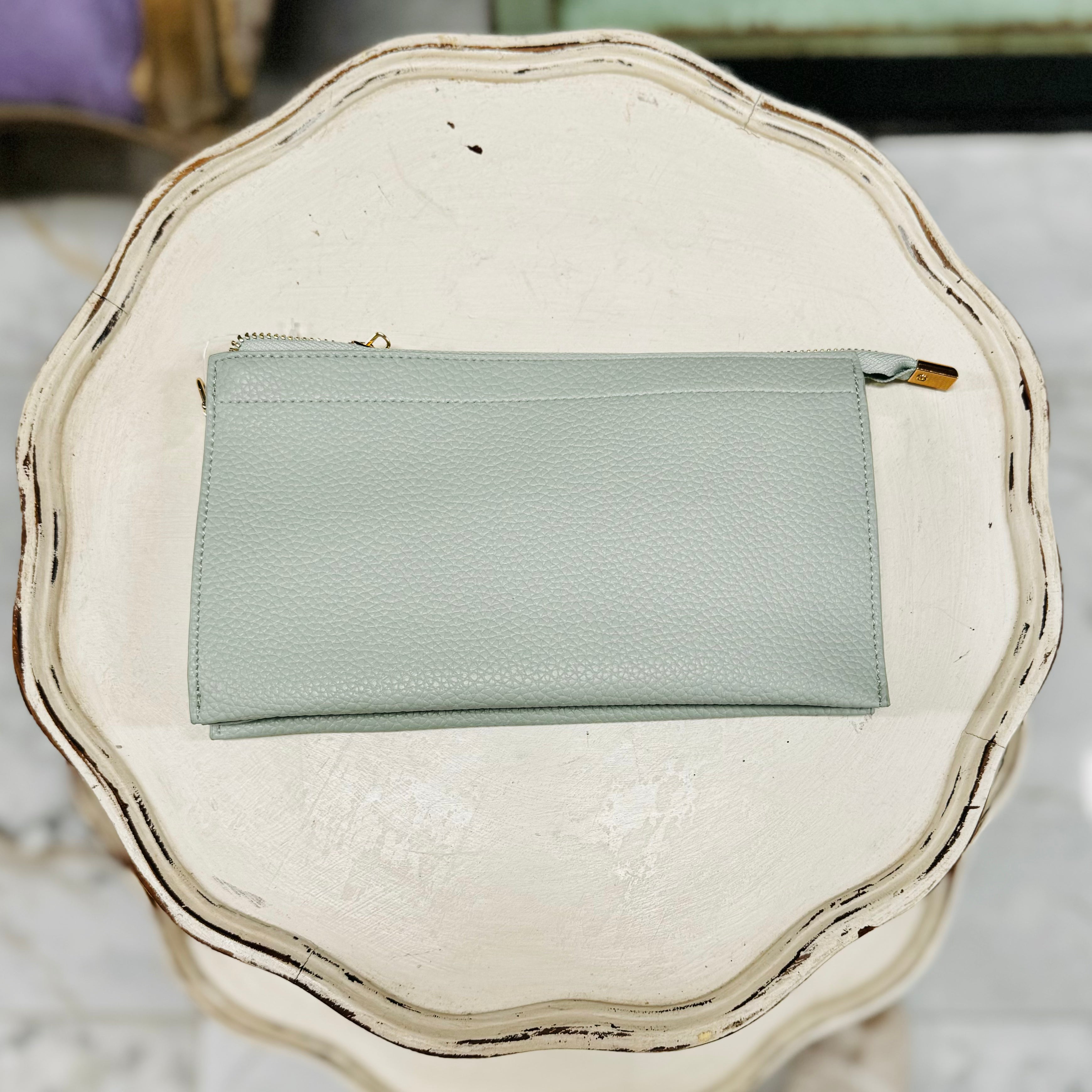 Zelda Leather Clutch