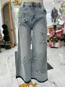 Washed Star Patch Denim