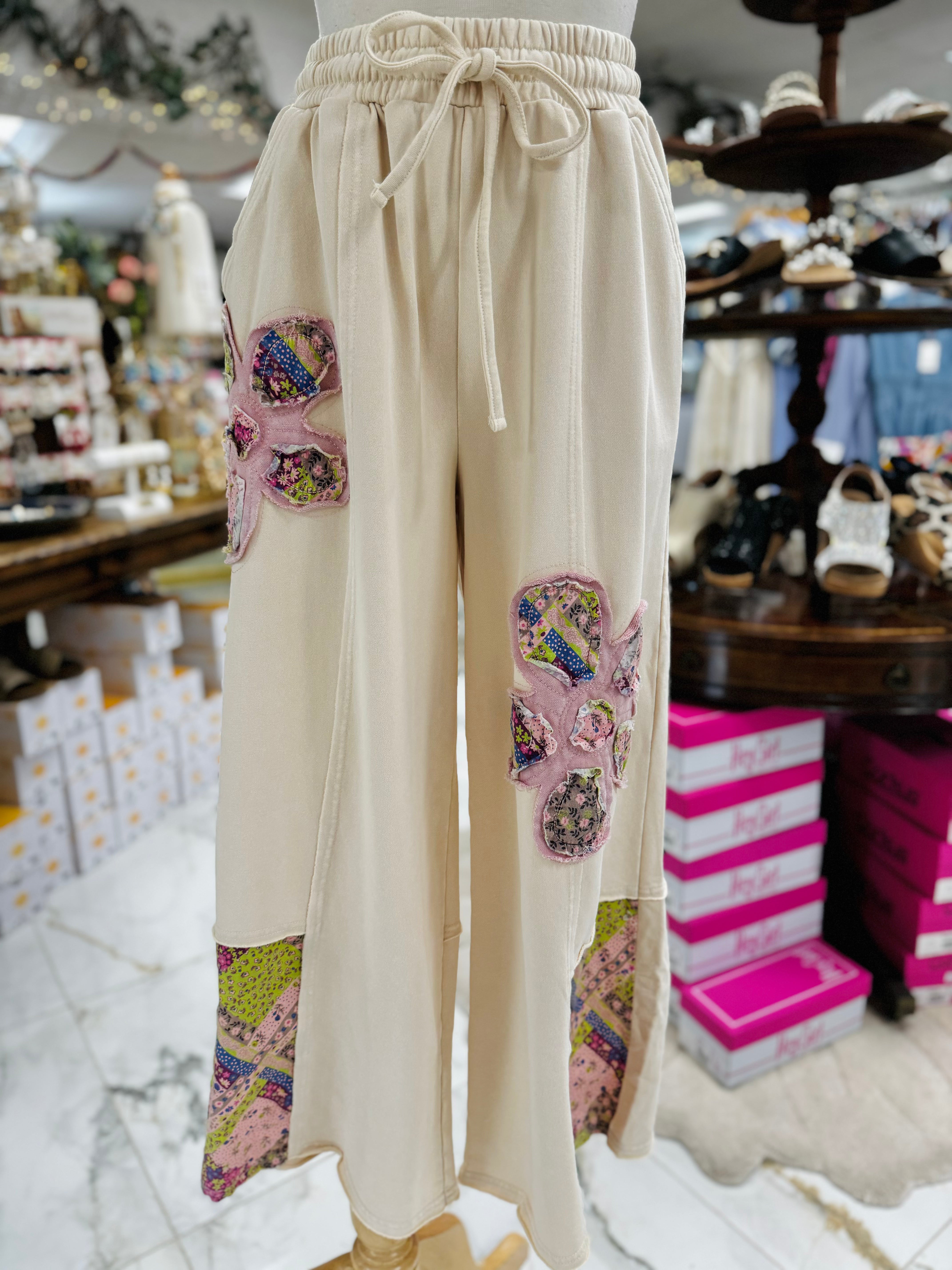 Flower Terry Pants