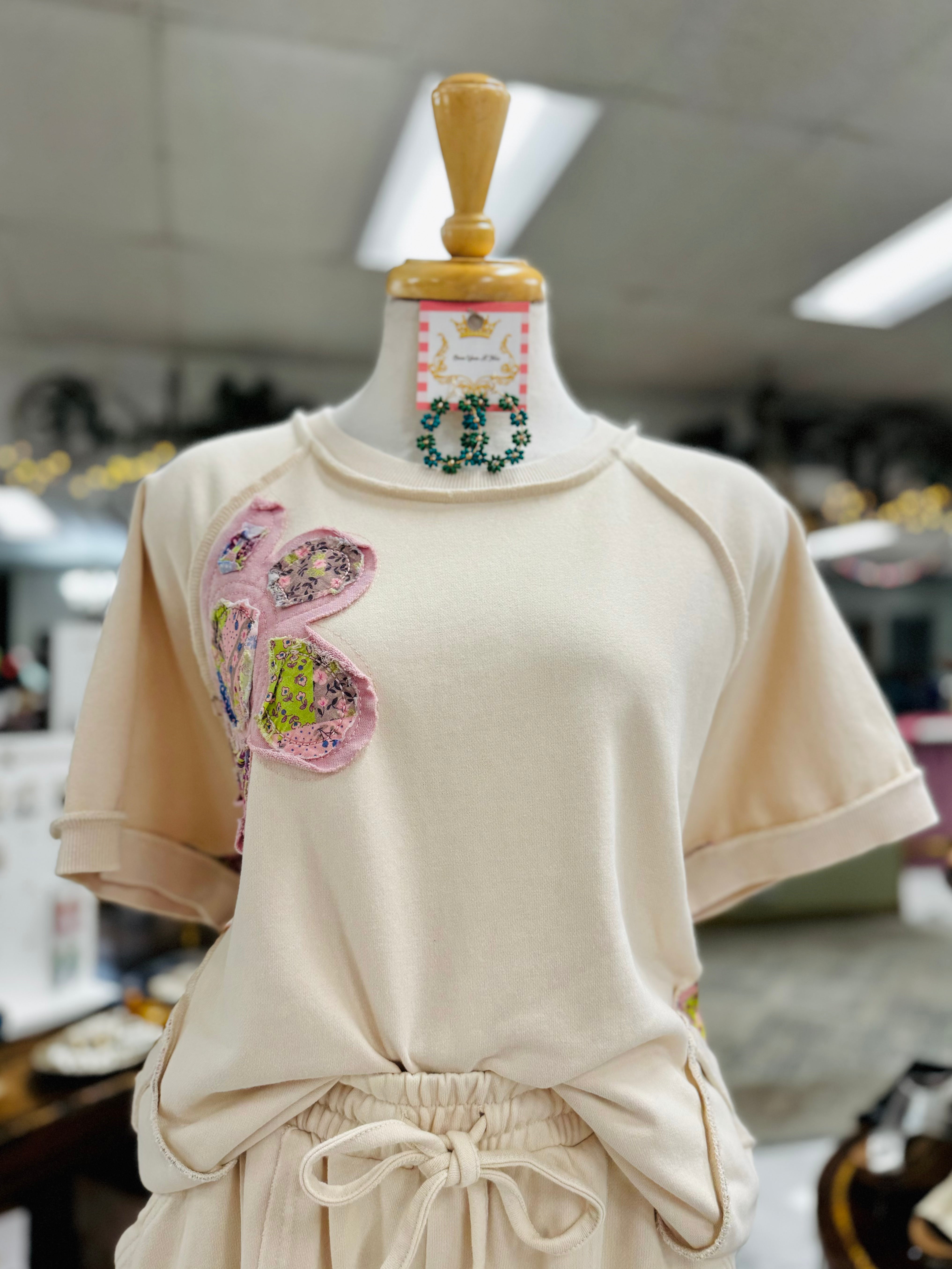 Mindy Flower Knit Top