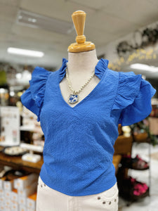 Lena Blue Top