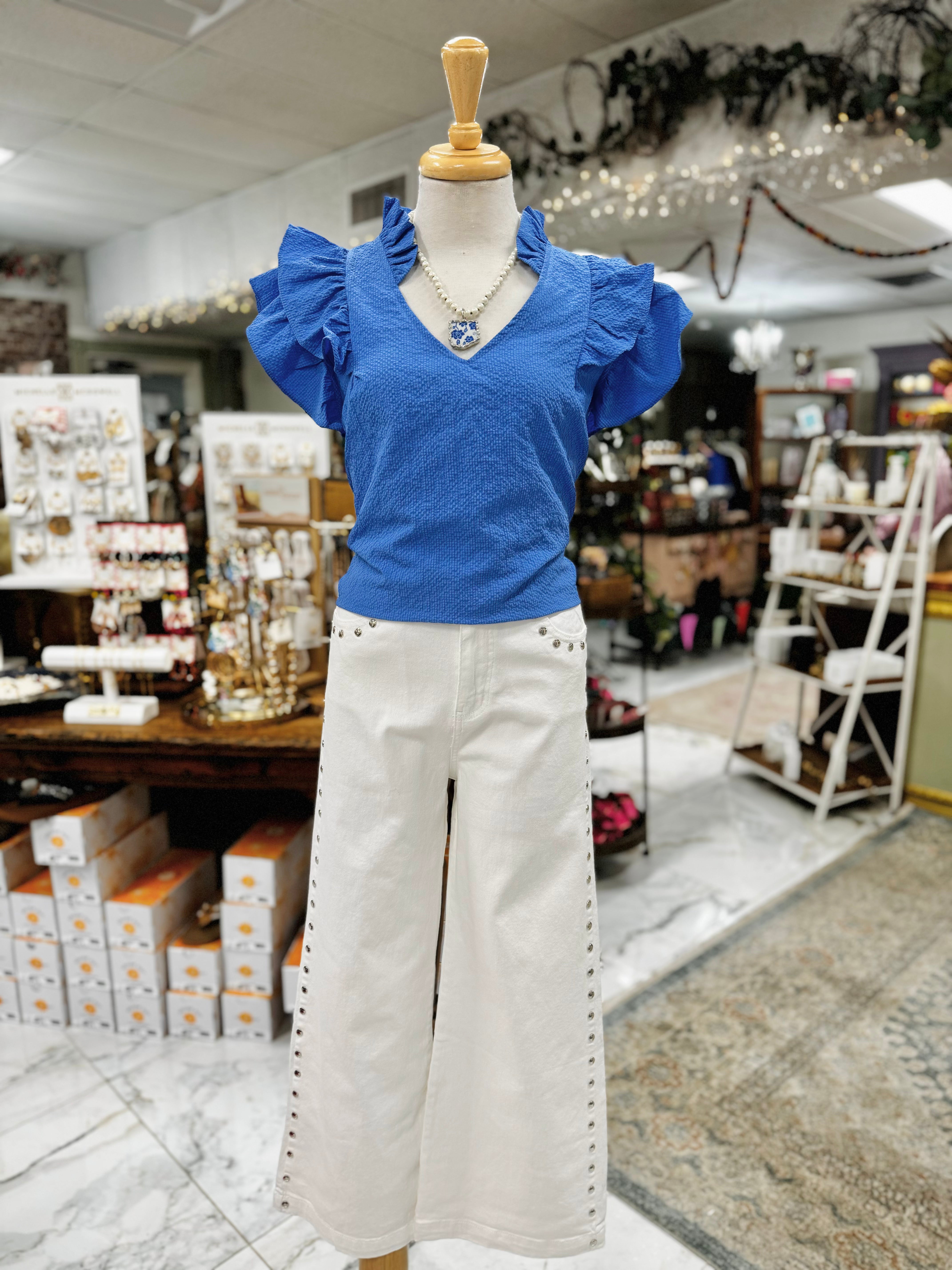 Lena Blue Top