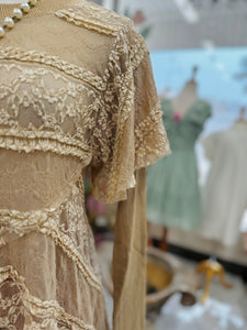 Mila Sand Lace Top