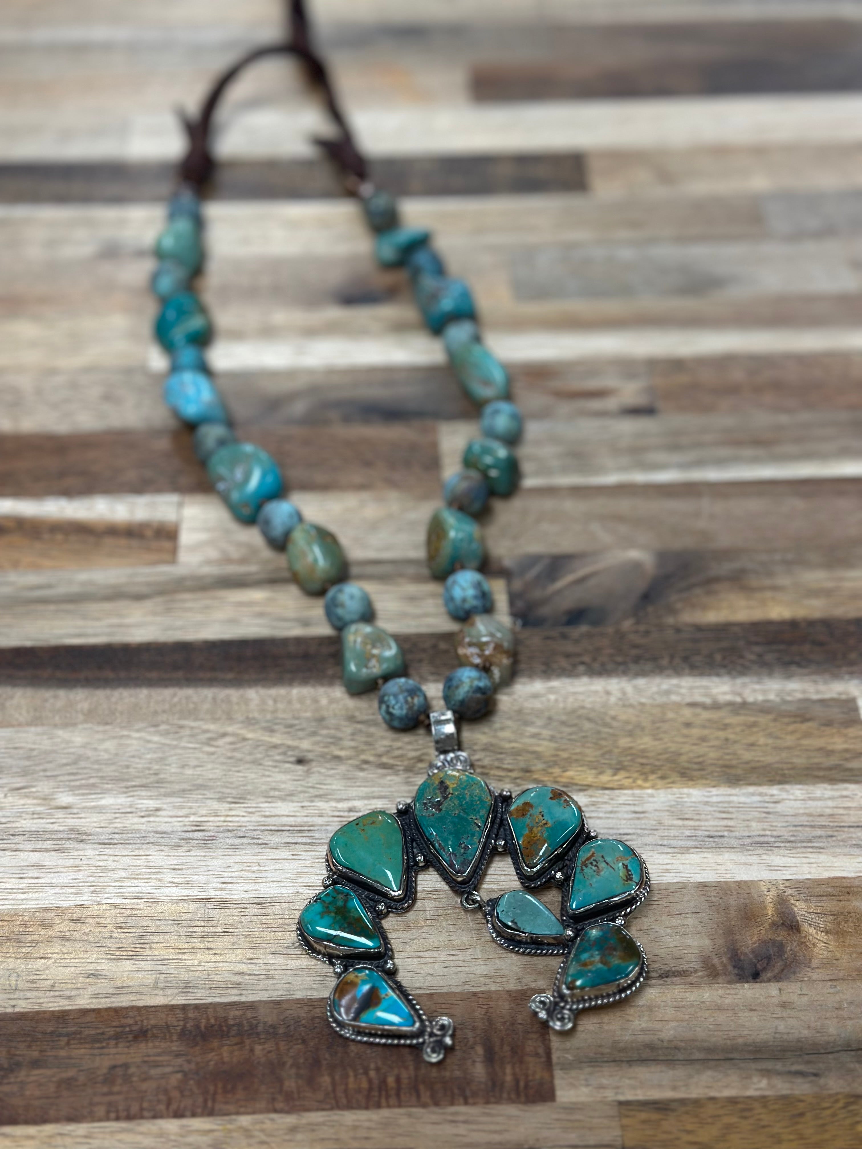 Turquoise Cactus Necklace