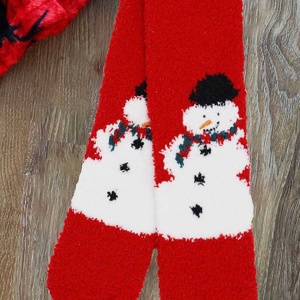 Fuzzy Christmas Socks