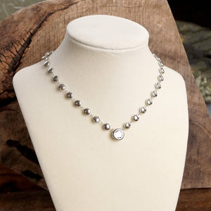 Clear Dot Chain Necklace