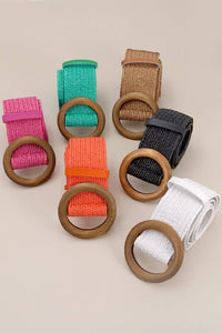 WOVEN RATTAN  BELT